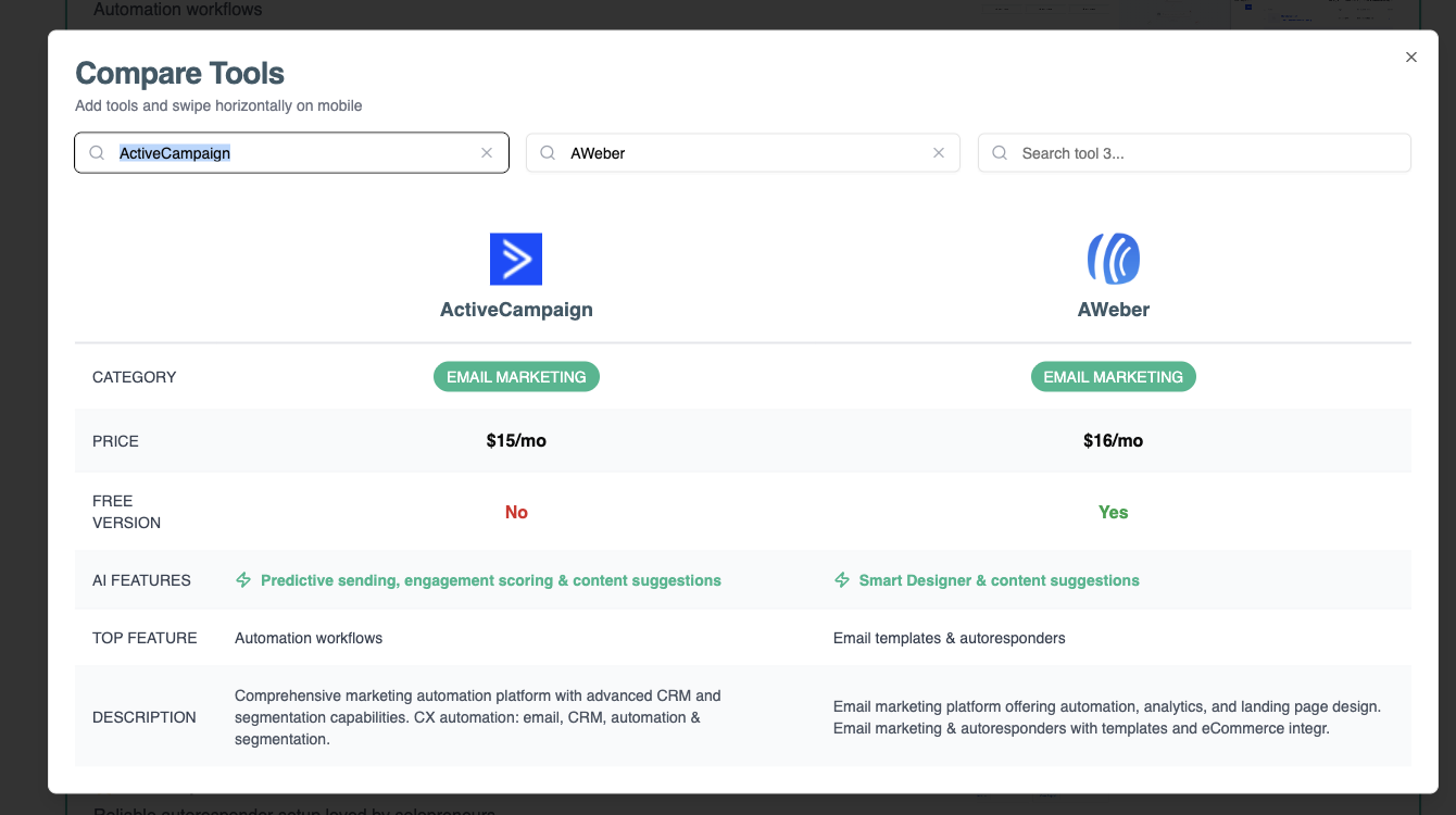 Screenshot 4 of Martech Overview