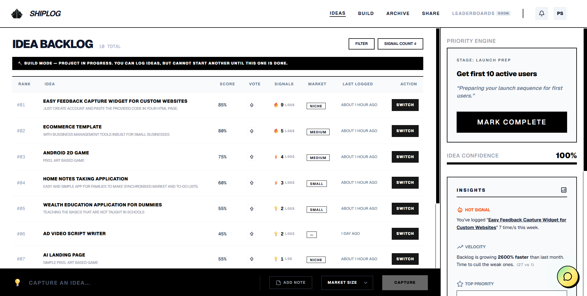 Screenshot 3 of Shiplog