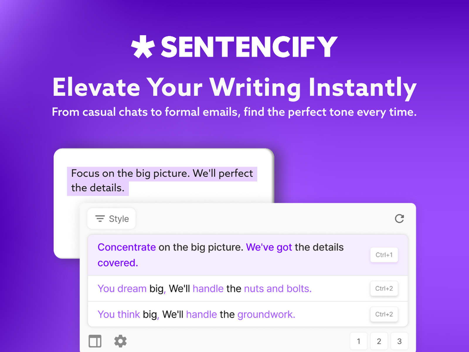 Screenshot 1 of SENTENCIFY
