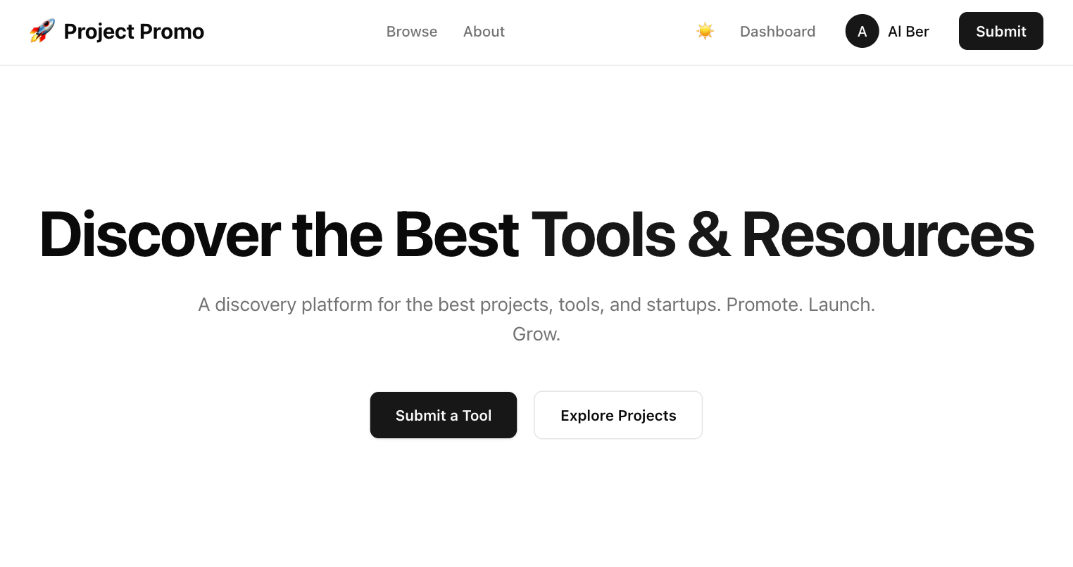 Screenshot 1 of Project Promo