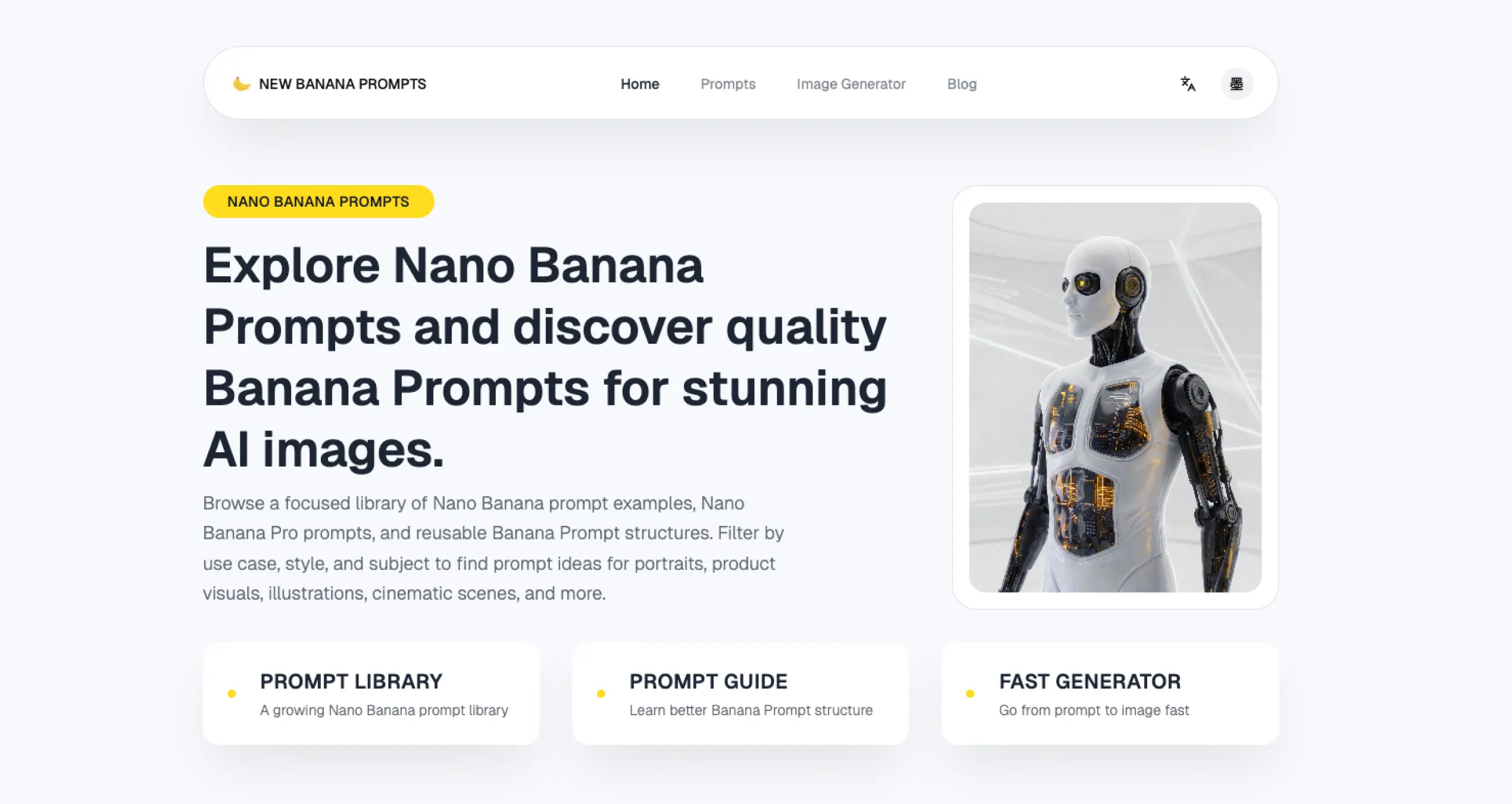 Screenshot 1 of Nano Banana Prompts