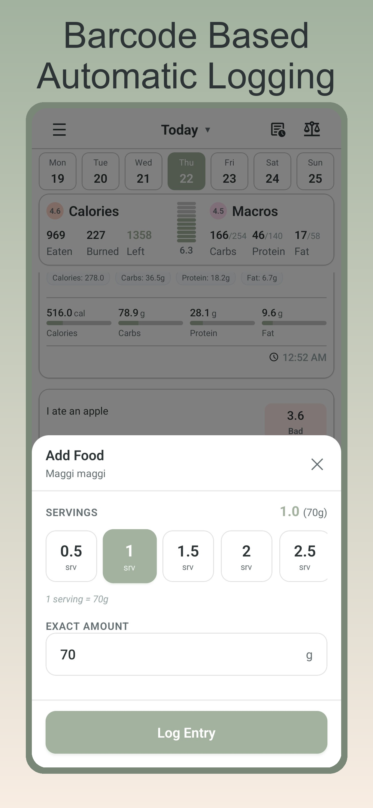 Screenshot 5 of Caloriva: AI Calorie & Gym Tracker