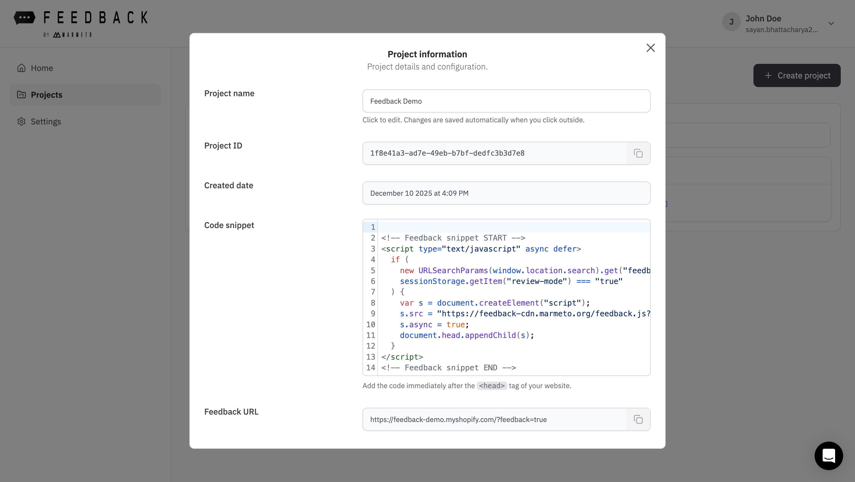 Screenshot 6 of Marmeto Feedback