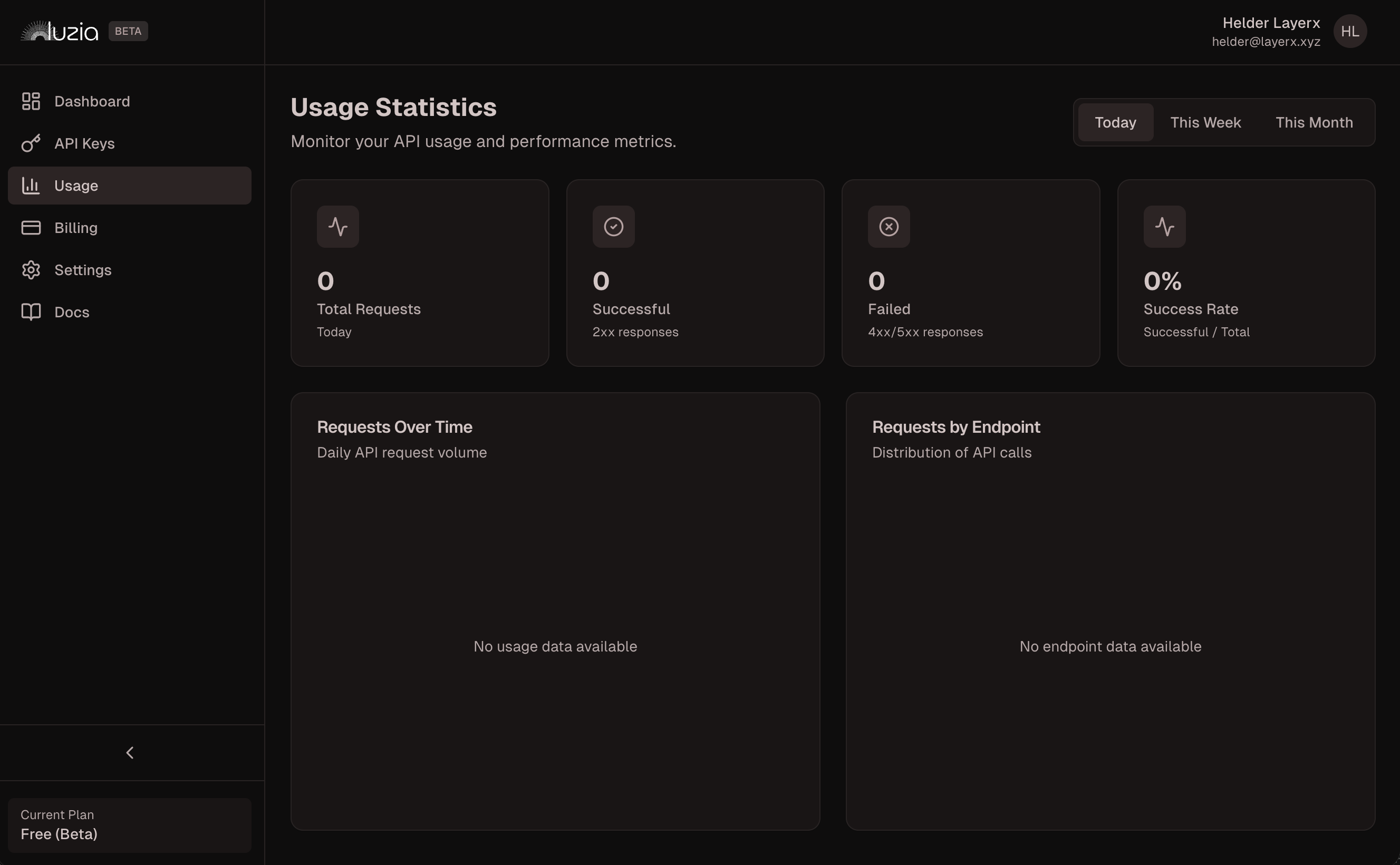 Screenshot 2 of Luzia API