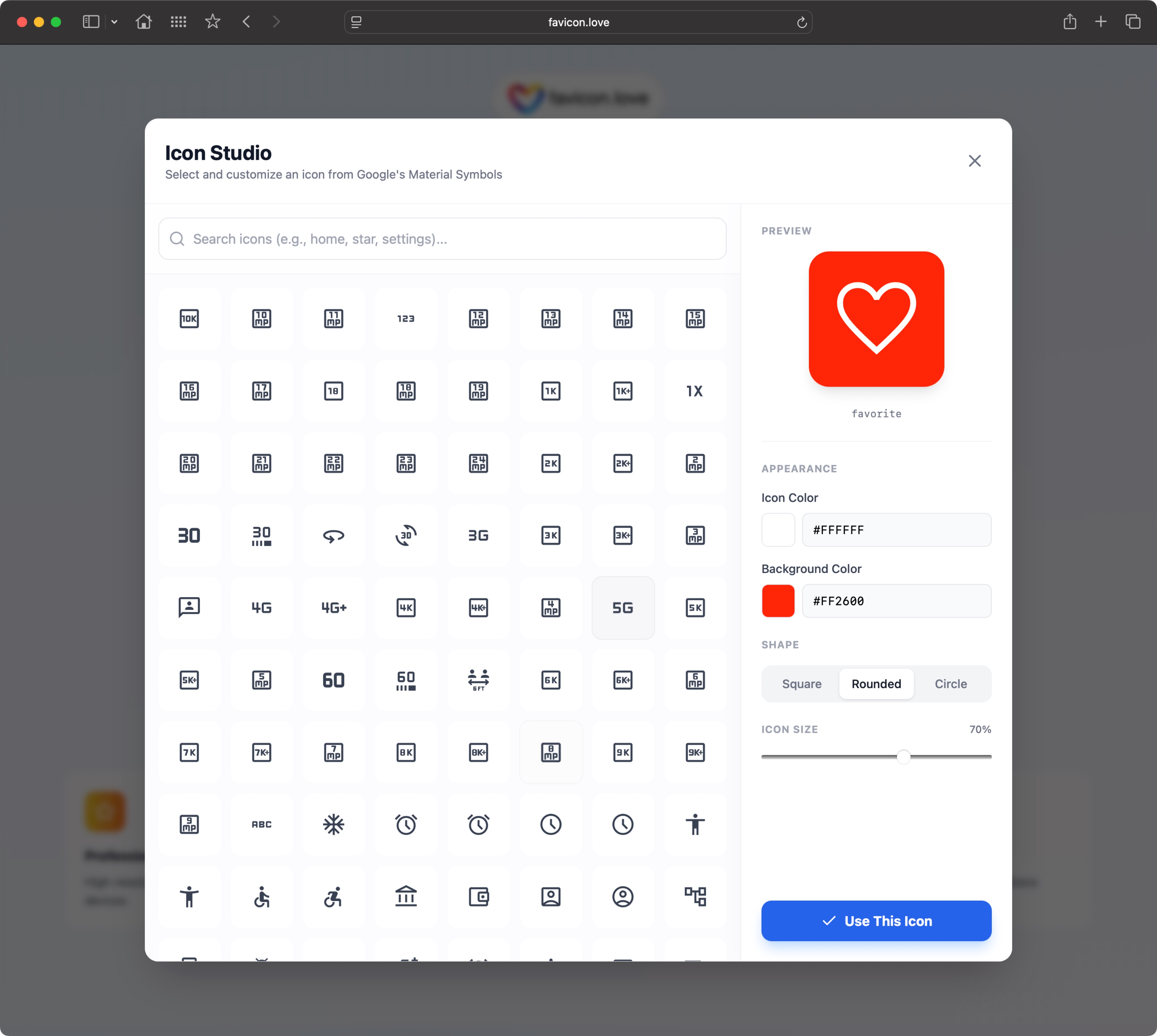 Screenshot 6 of favicon.love