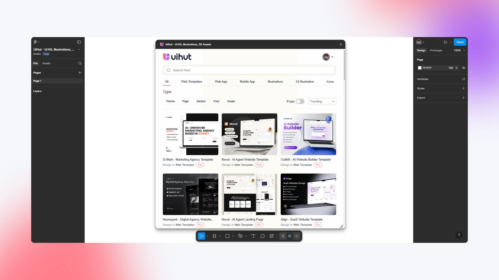 Screenshot 3 of UIHut Figma Plugin