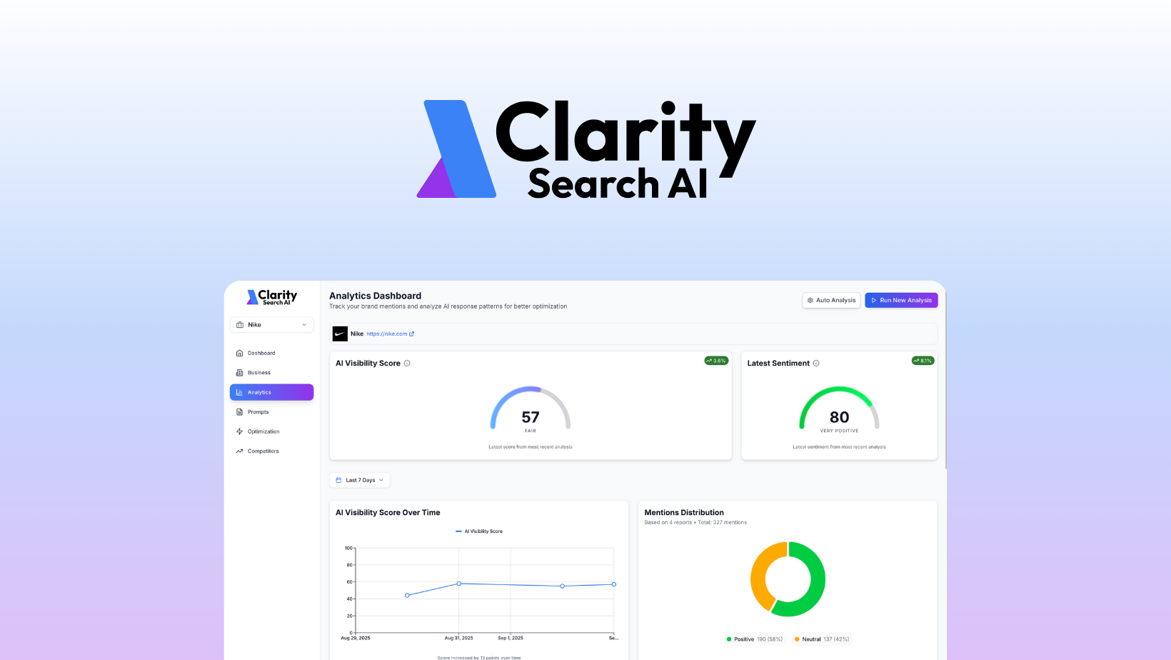 Screenshot 1 of Clarity Search AI