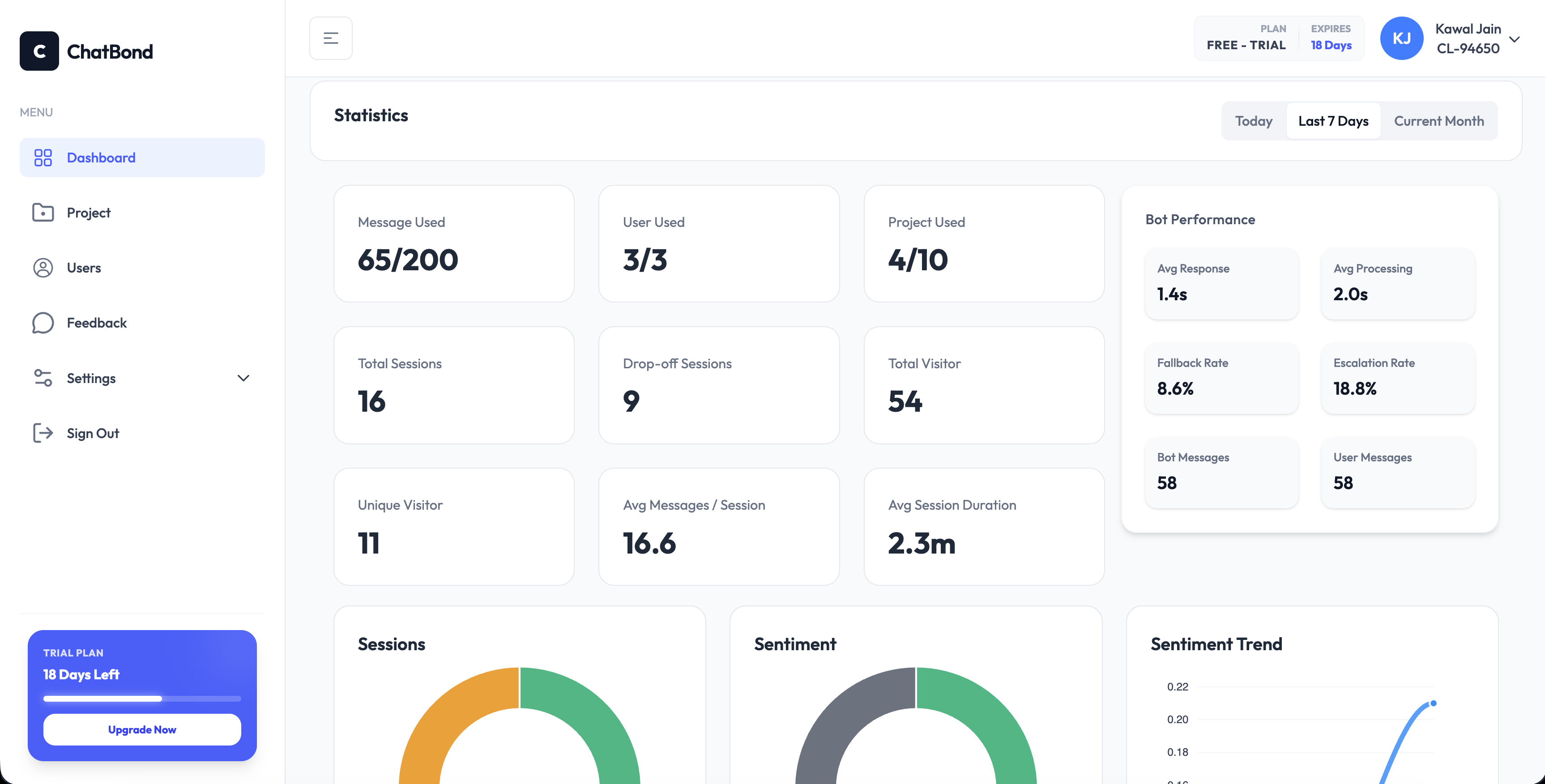 Screenshot 2 of Chatbond by AnviKjs