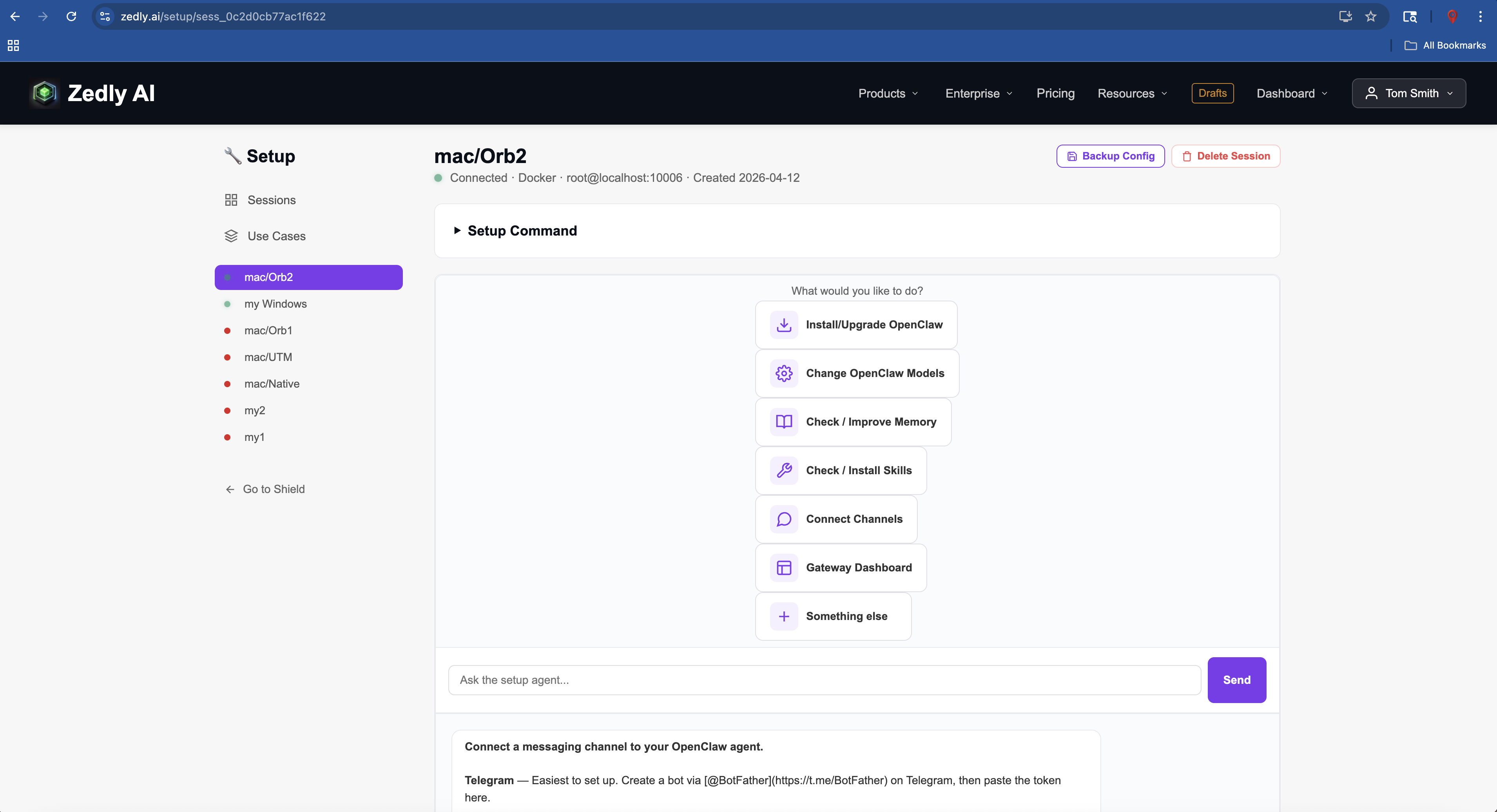 Screenshot 2 of Zedly AI - Setup and Shield for OpenClaw