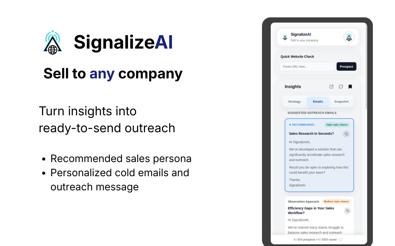 Screenshot 2 of SignalizeAI
