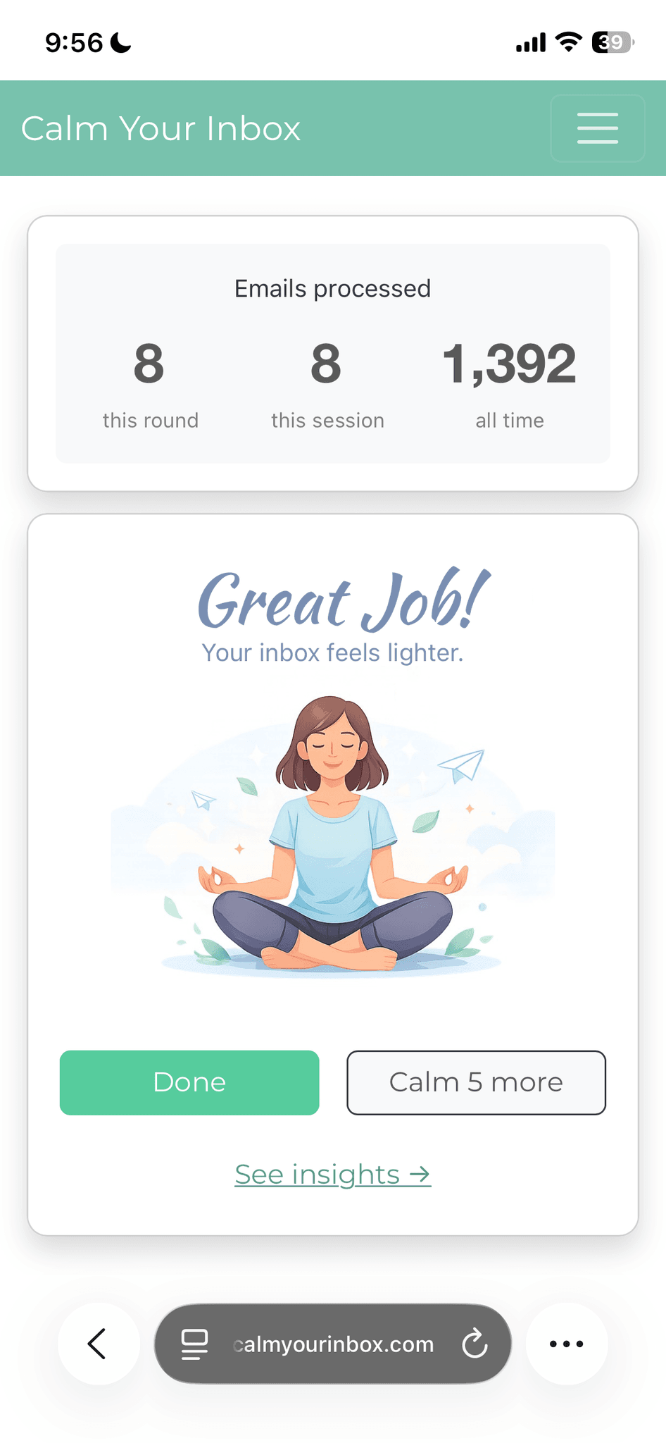 Screenshot 3 of Calm Your Inbox