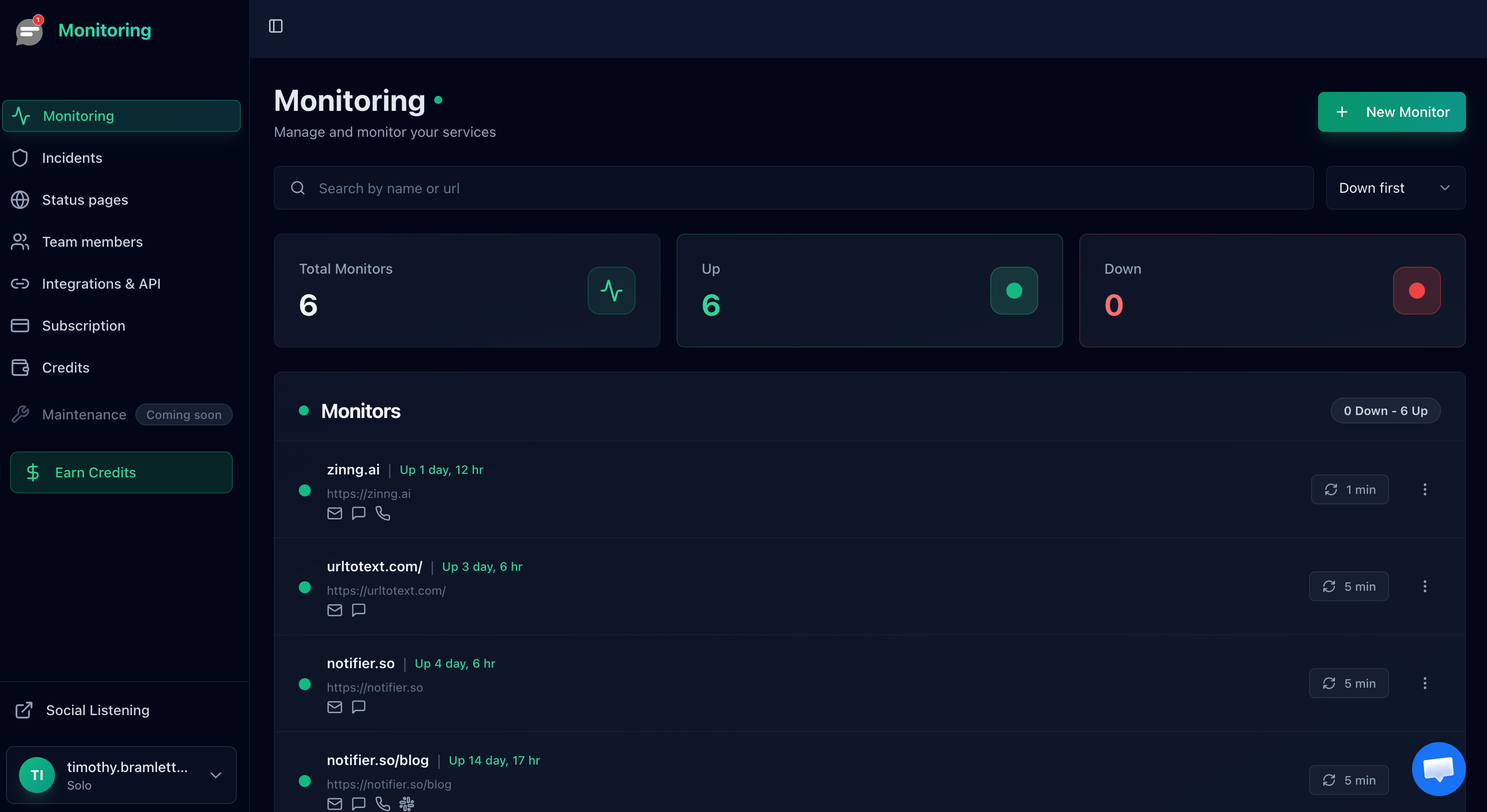 Screenshot 1 of Notifier
