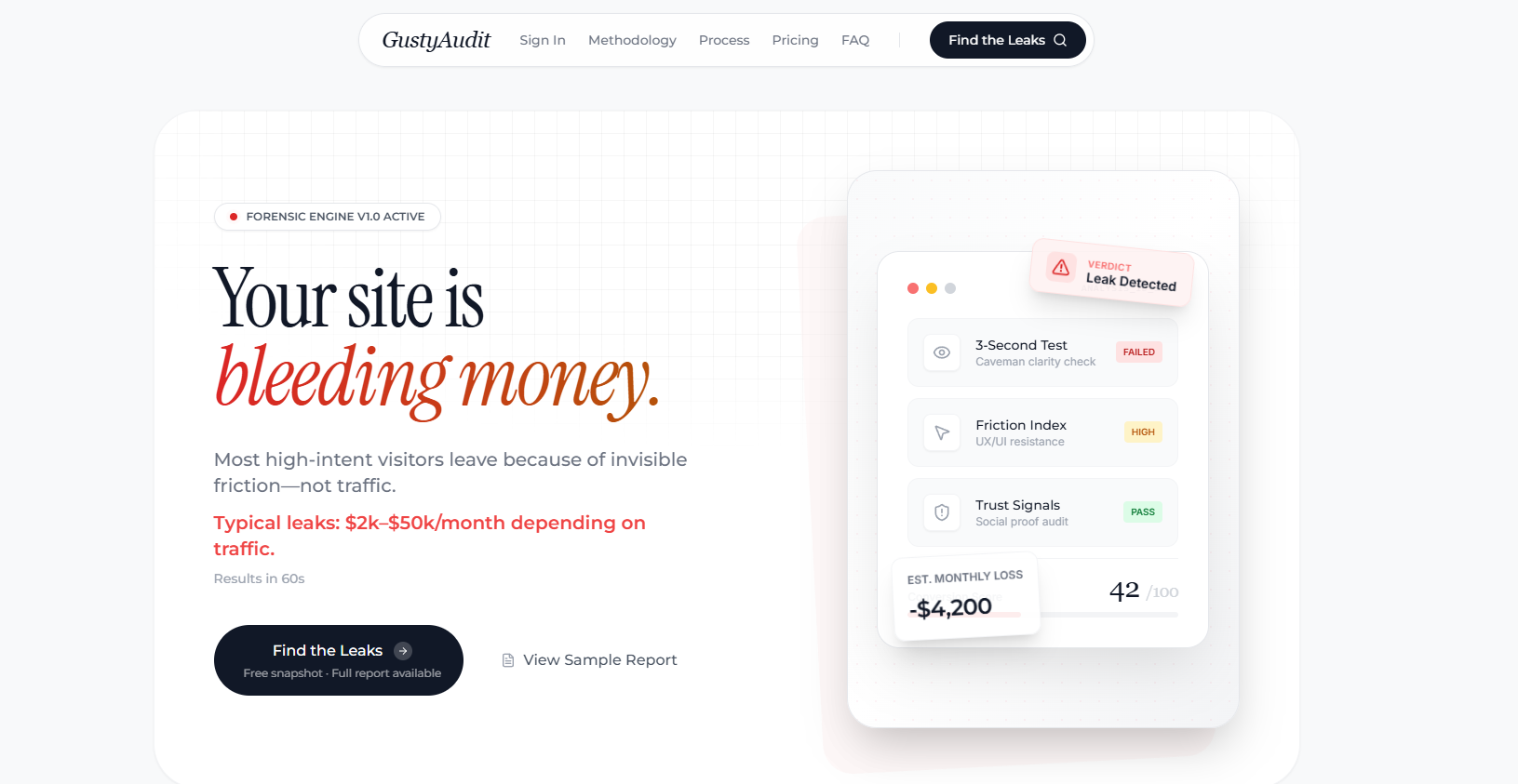 Screenshot 1 of GustyAudit