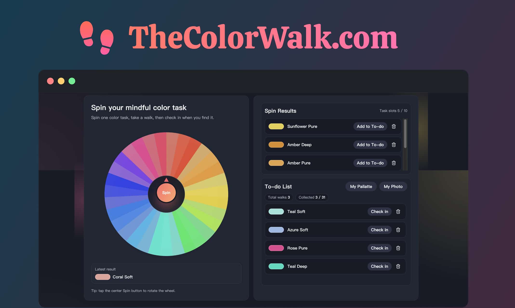 Screenshot 1 of TheColorWalk