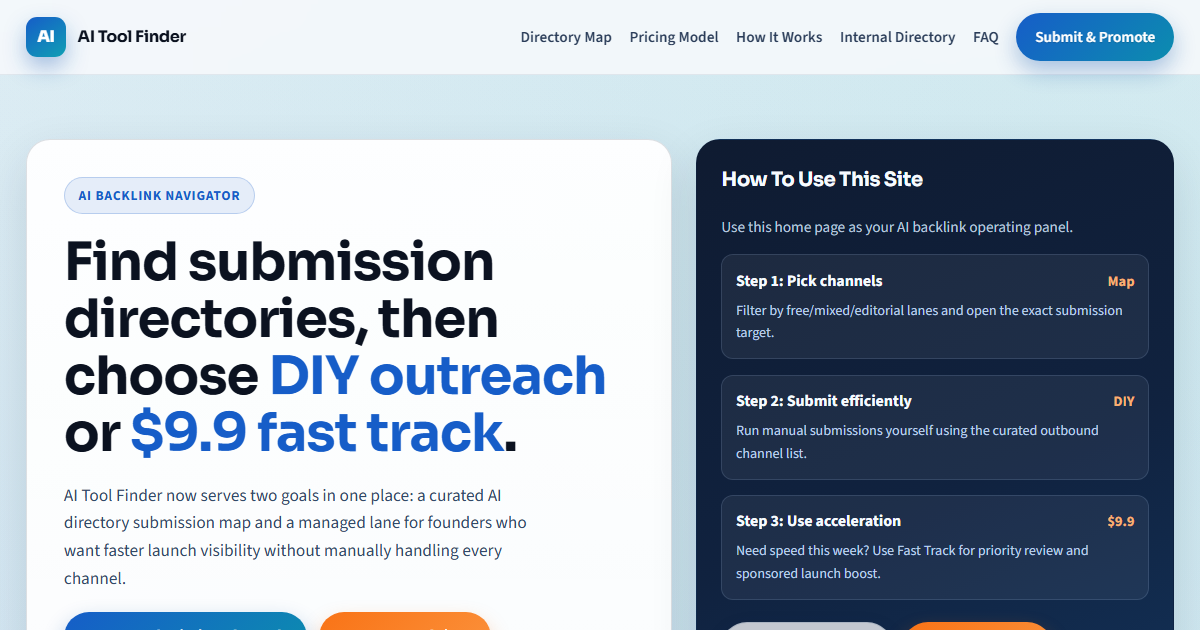 Screenshot 1 of AI Tool Finder