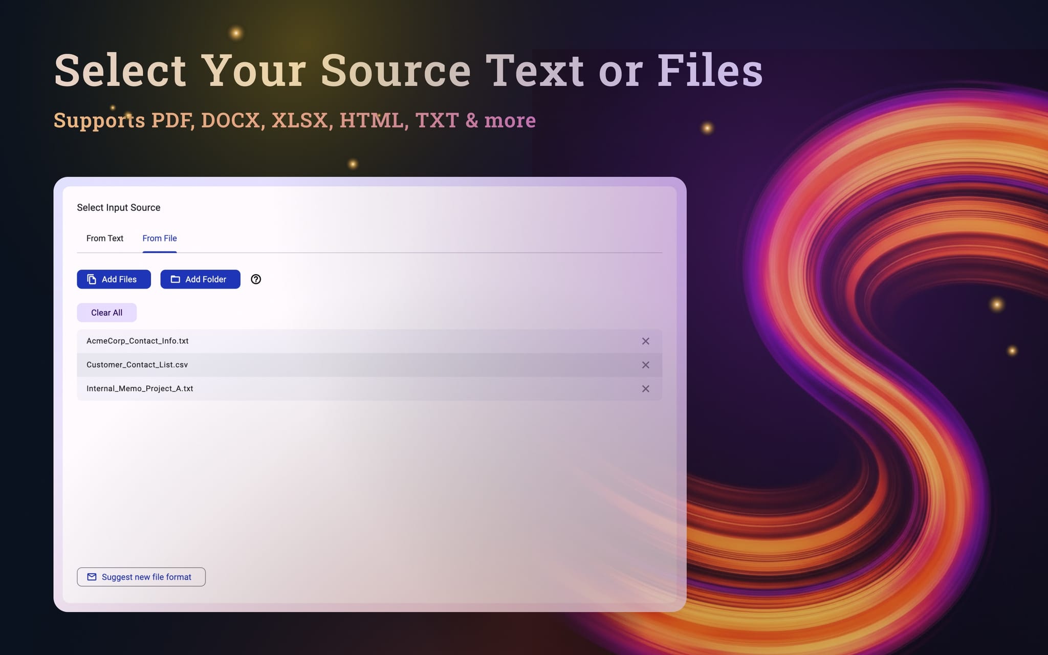 Screenshot 3 of DataSieve: Text to Data