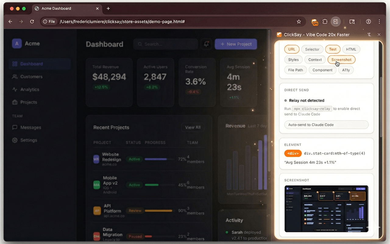 Screenshot 3 of ClickSay