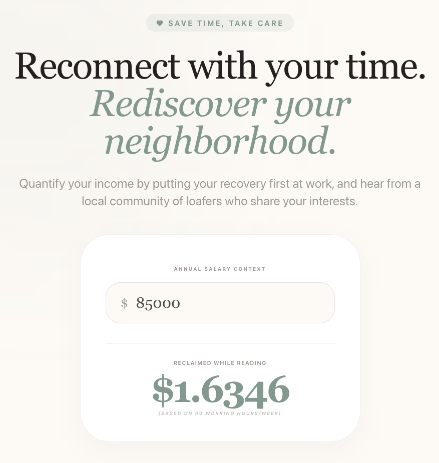 Screenshot 1 of Loafing - Reclaim Your Time