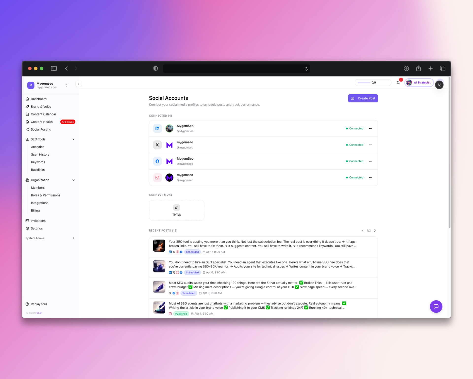 Screenshot 8 of Mygom SEO