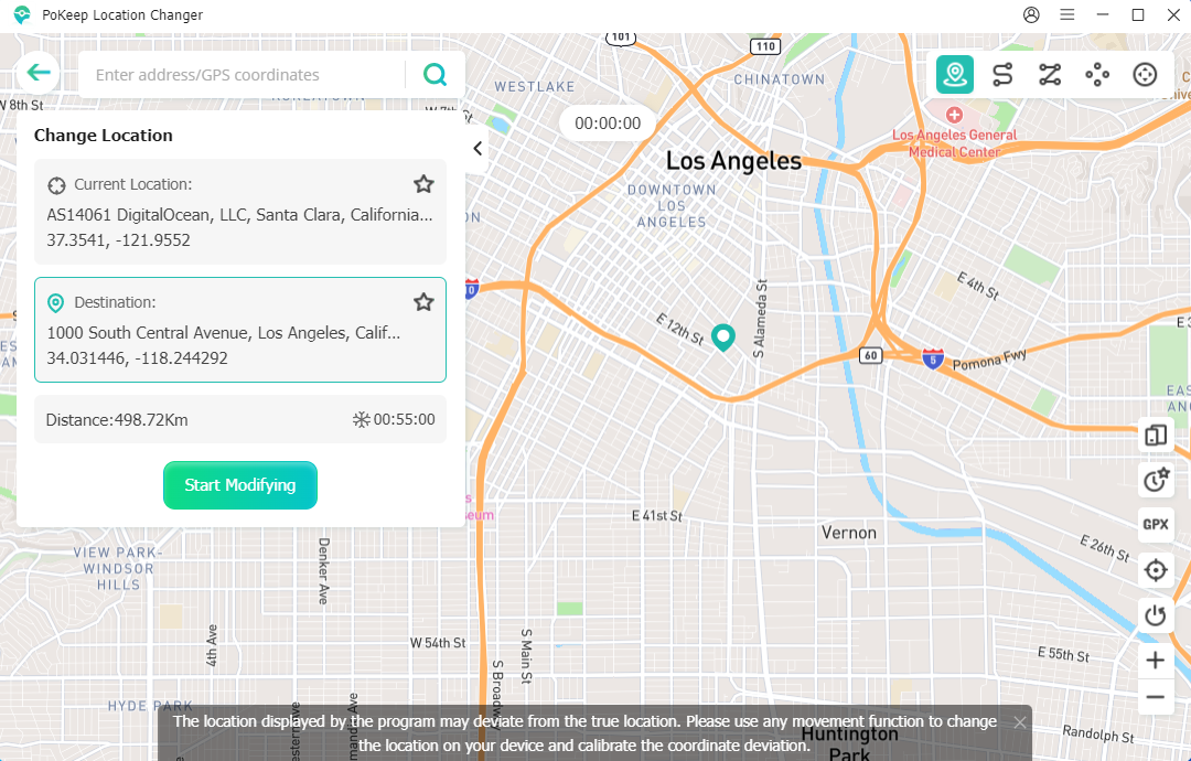 Screenshot 1 of PoKeep Location Changer
