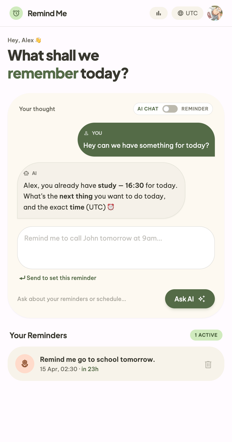 Screenshot 2 of Remind Me