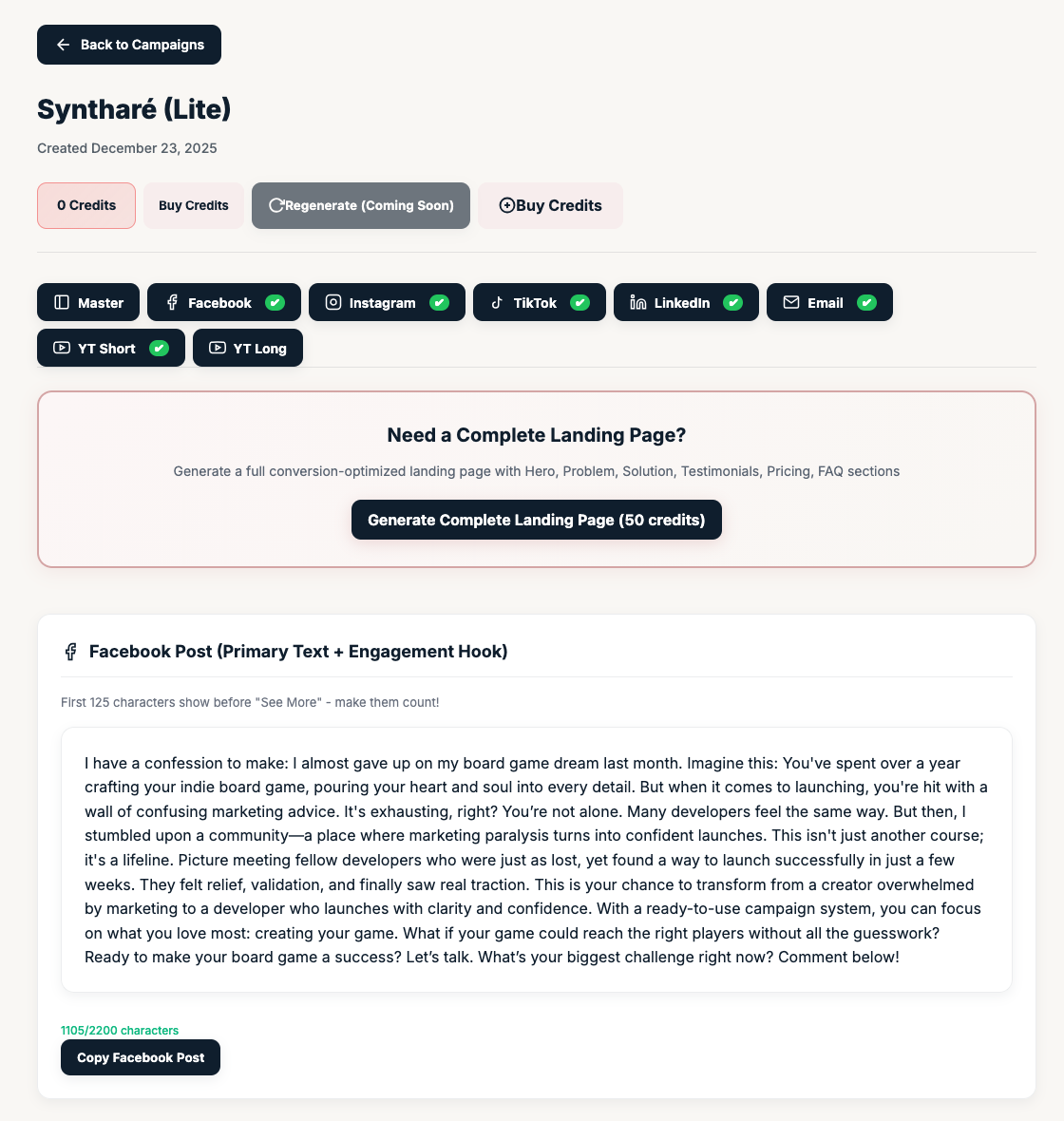 Screenshot 1 of Syntharé