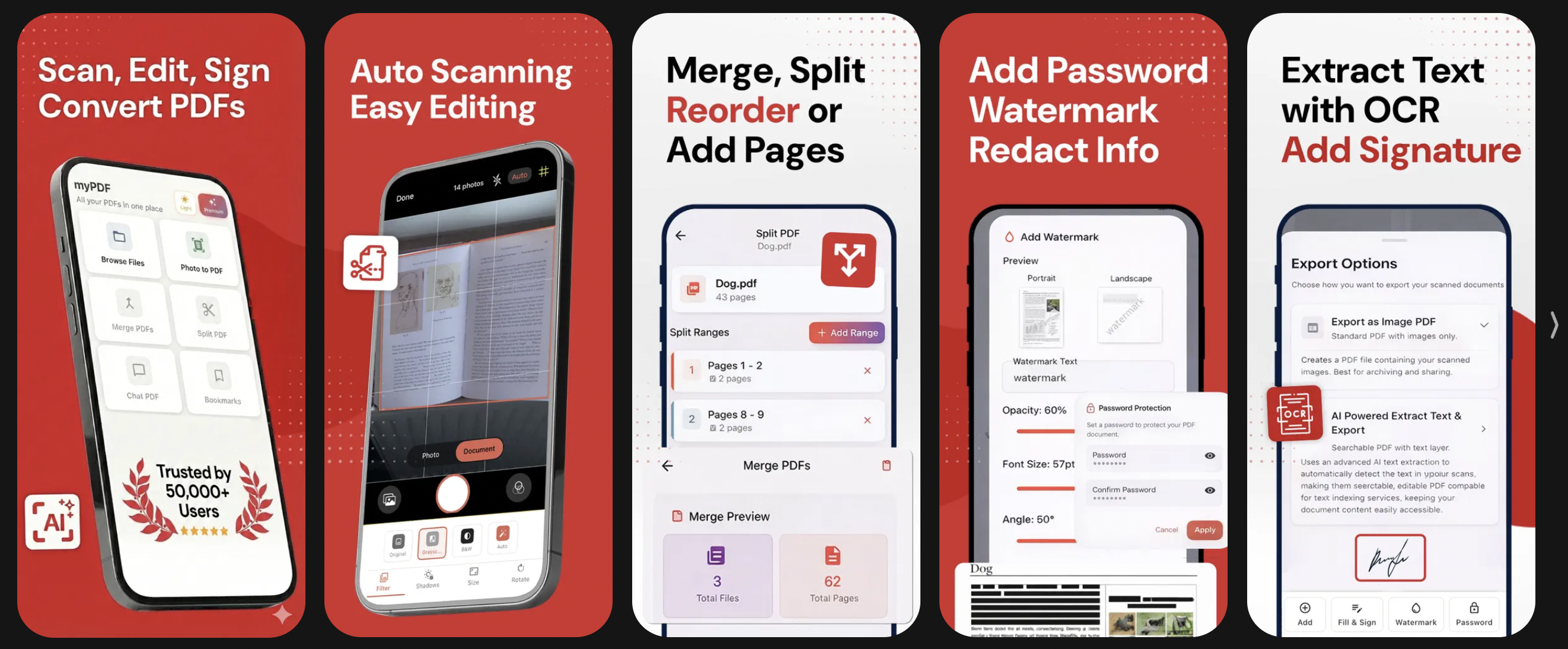 Screenshot 1 of MyPDF: Offline Scanner & Edit