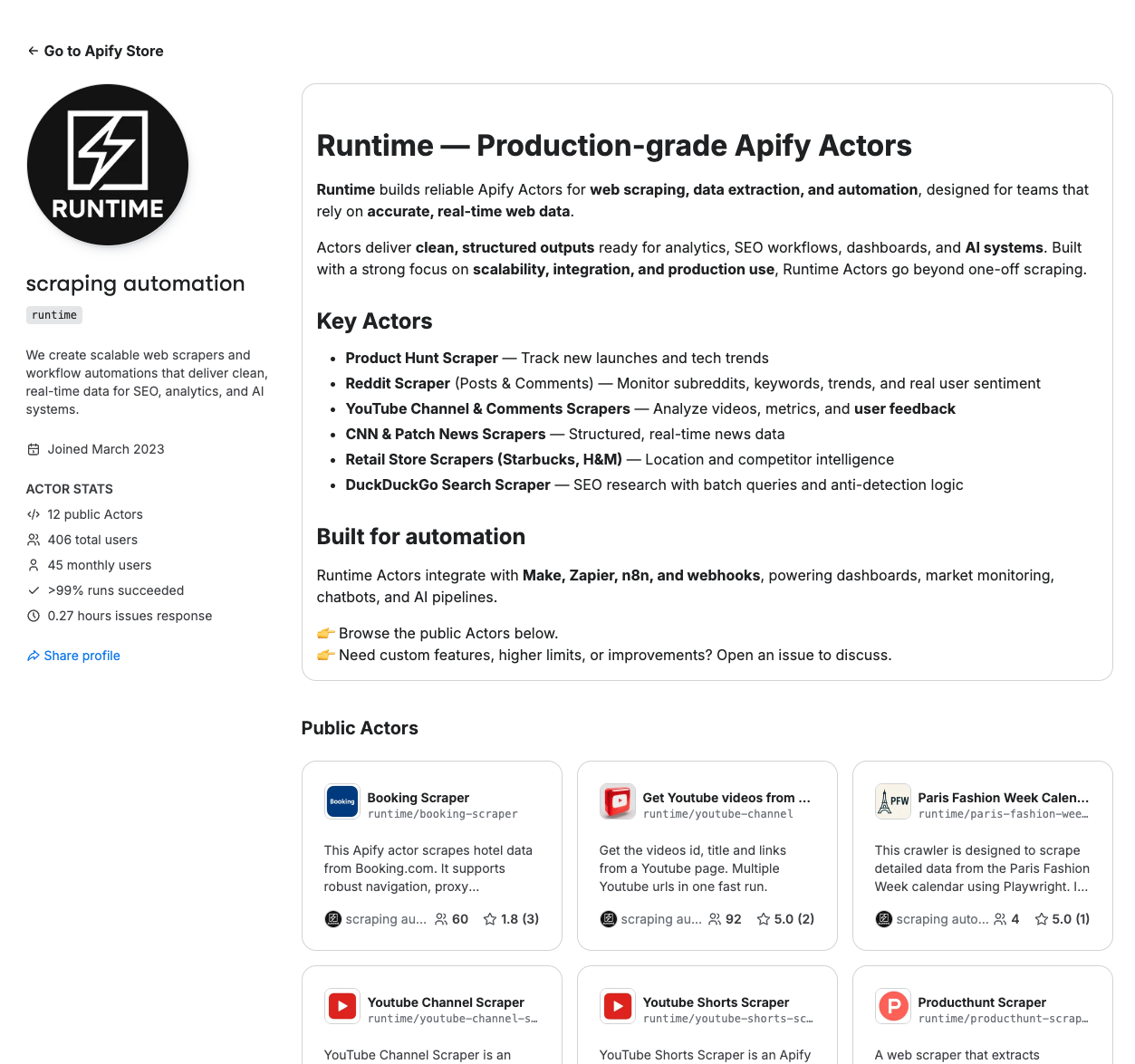 Screenshot 1 of Scraping Automation