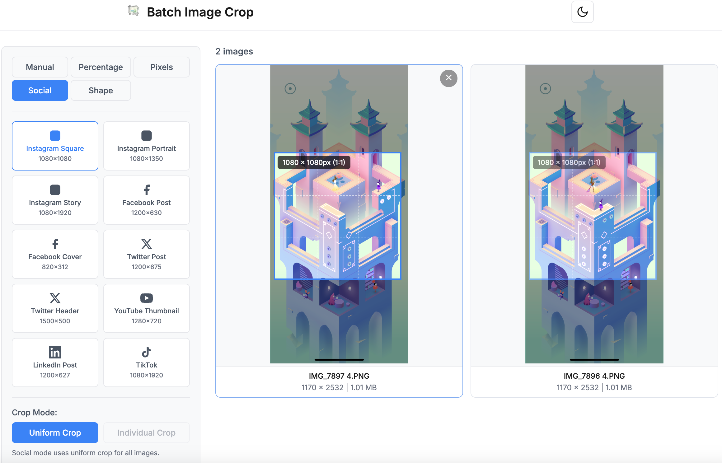 Screenshot 4 of Batch Image Crop