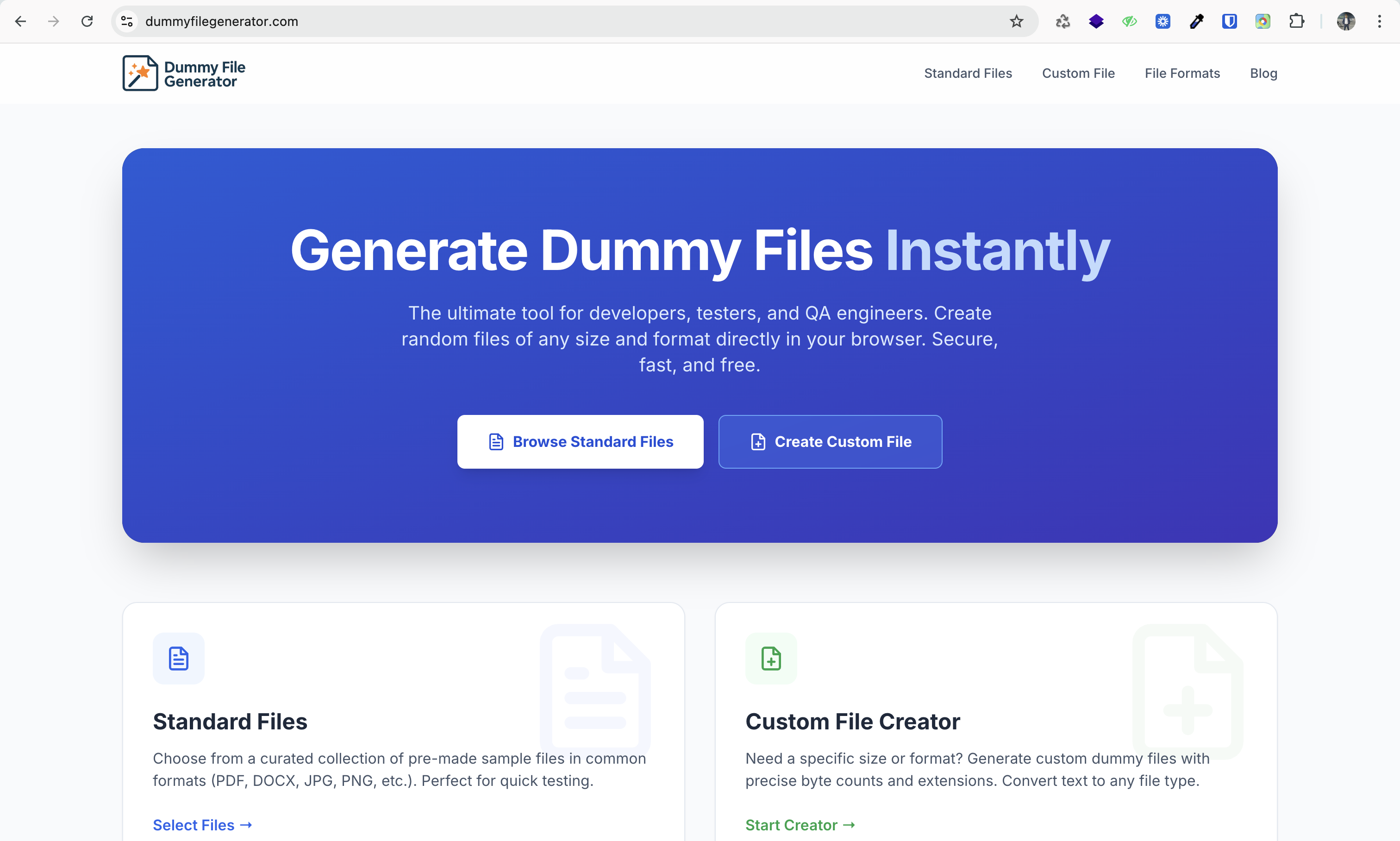 Screenshot 1 of Dummy File Generator