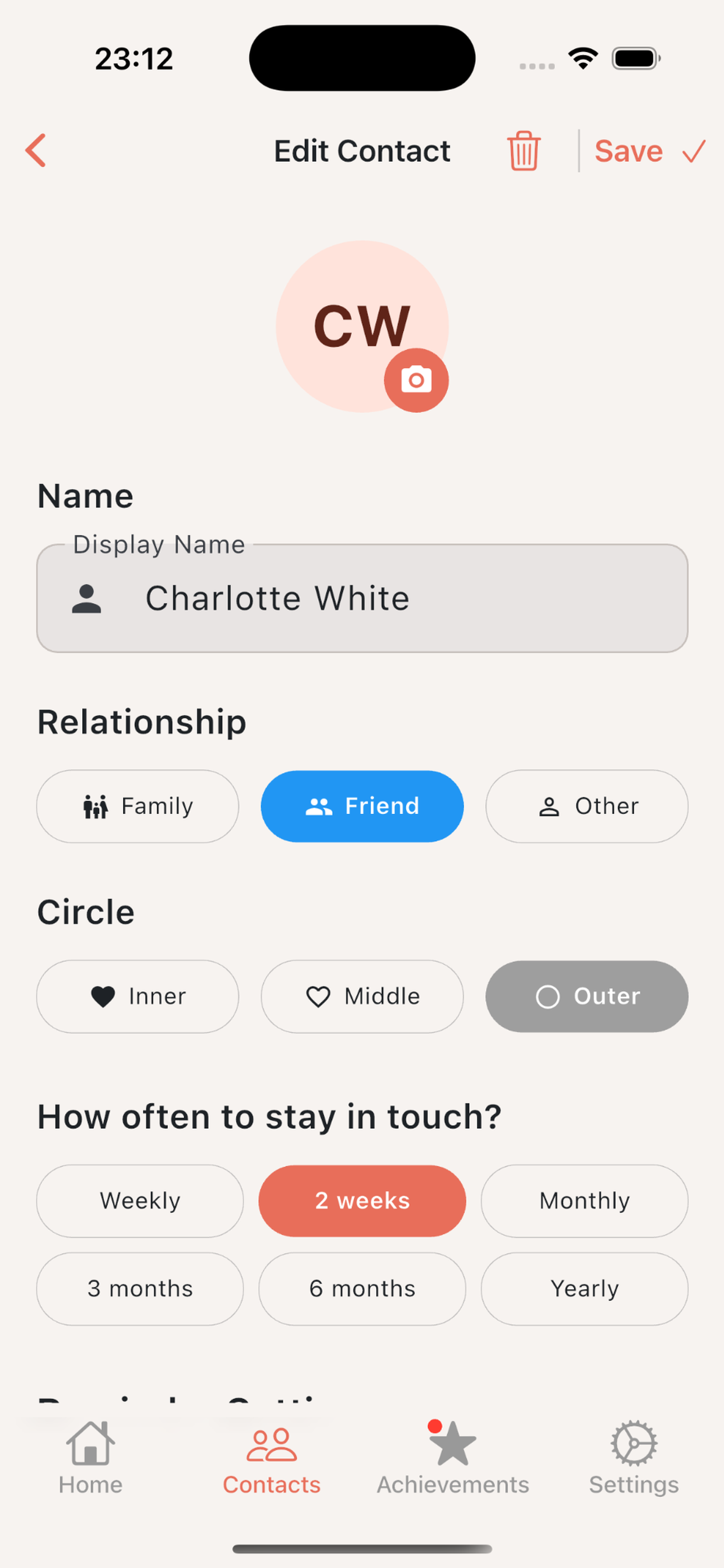 Screenshot 6 of Kinly - Relationship Management App