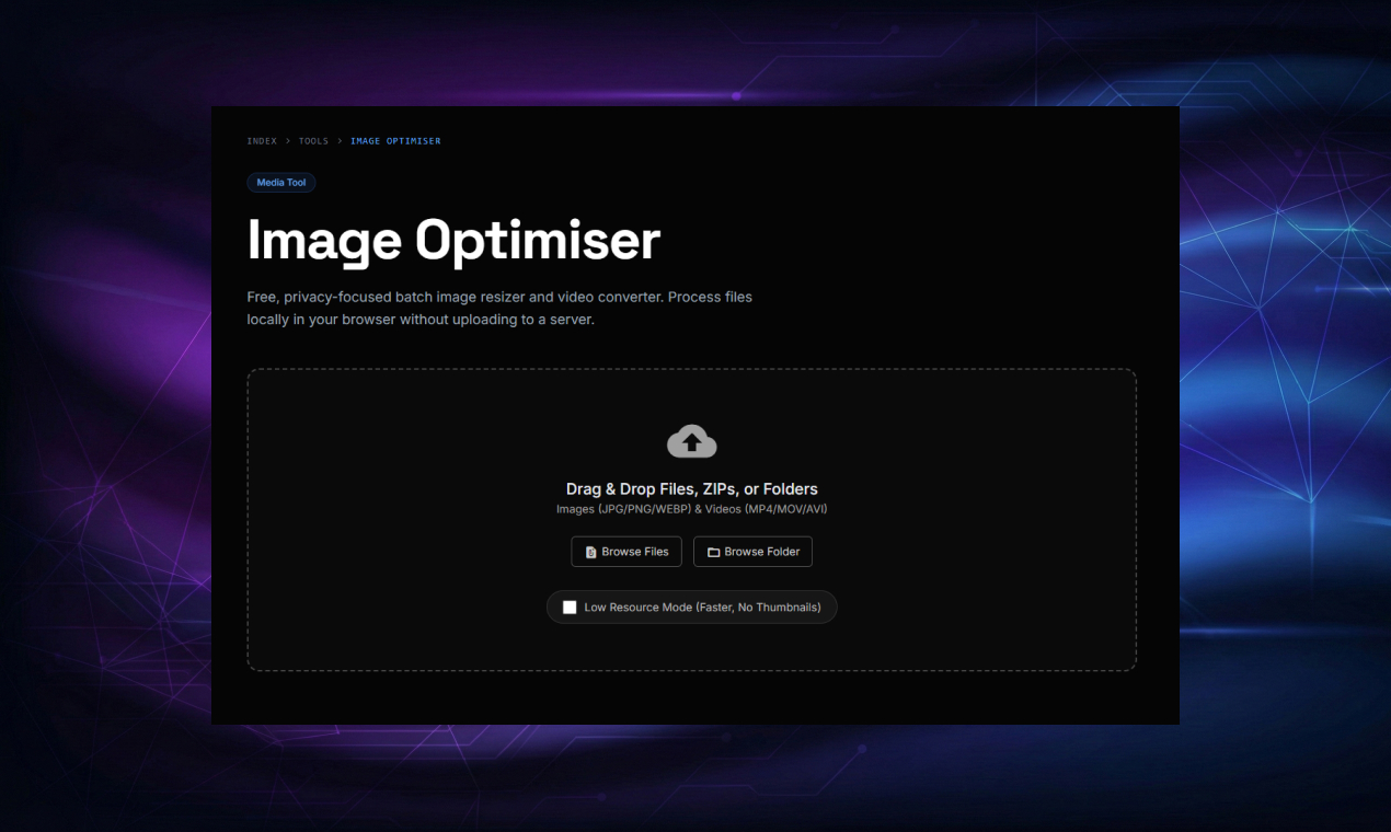 Screenshot 1 of Image Optimiser by Hafiz