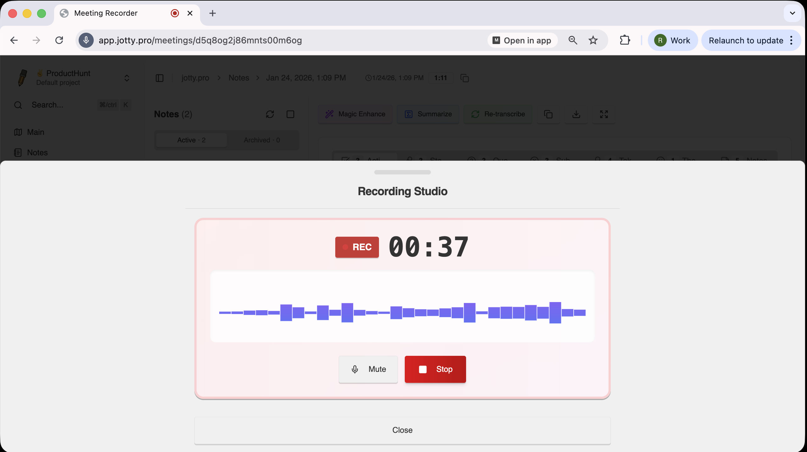Screenshot 1 of jotty.pro