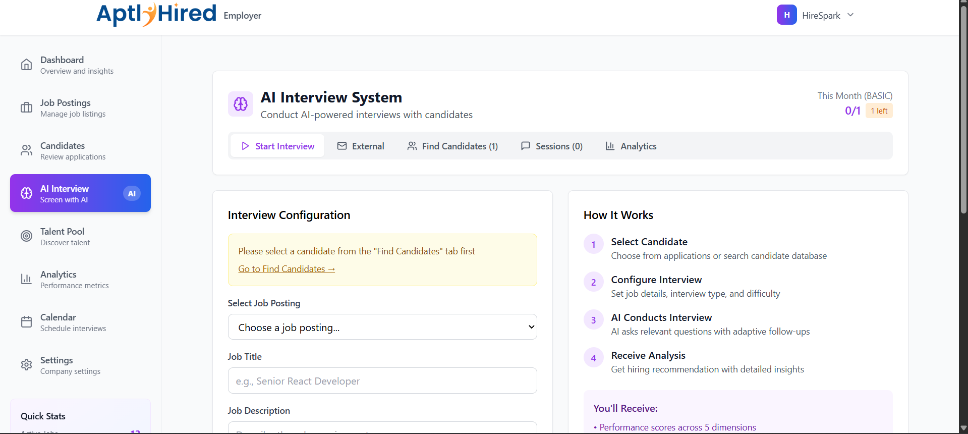 Screenshot 3 of AptlyHired: AI-Powered Career Platform