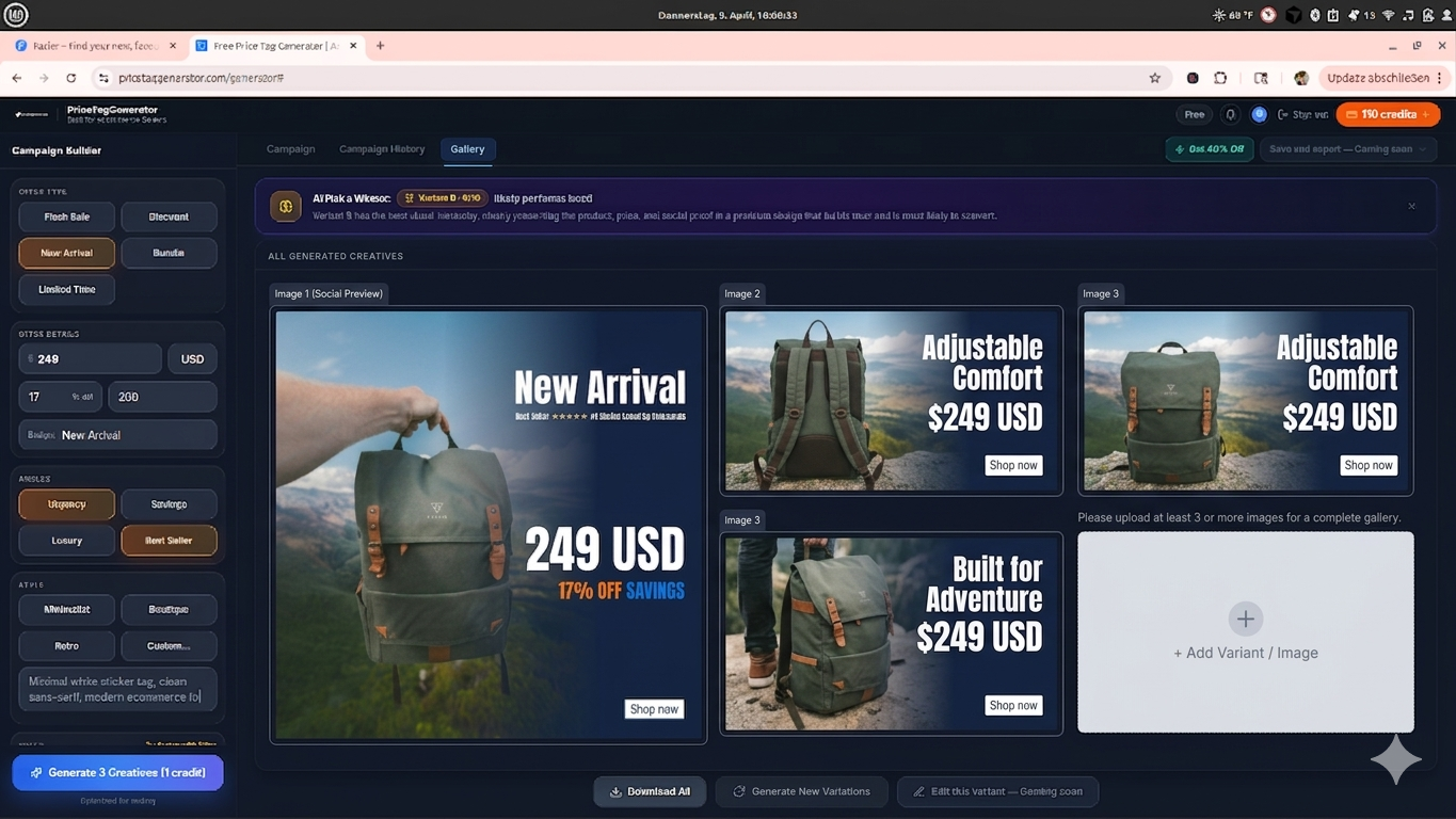 Screenshot 2 of PriceTagGenerator