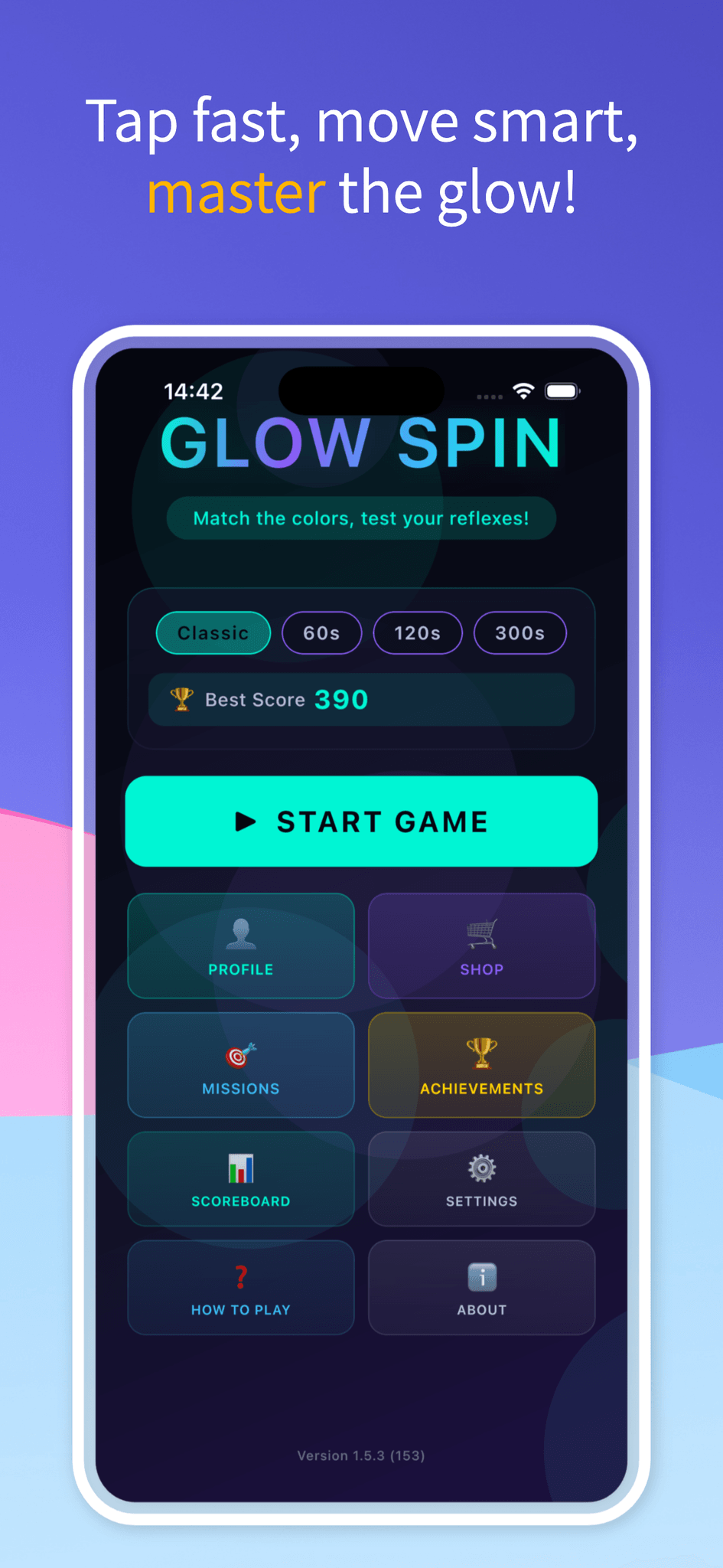 Screenshot 1 of Glow Spin