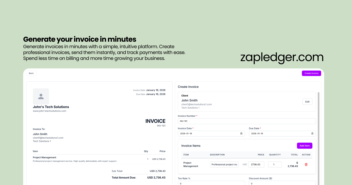 Screenshot 2 of zapledger