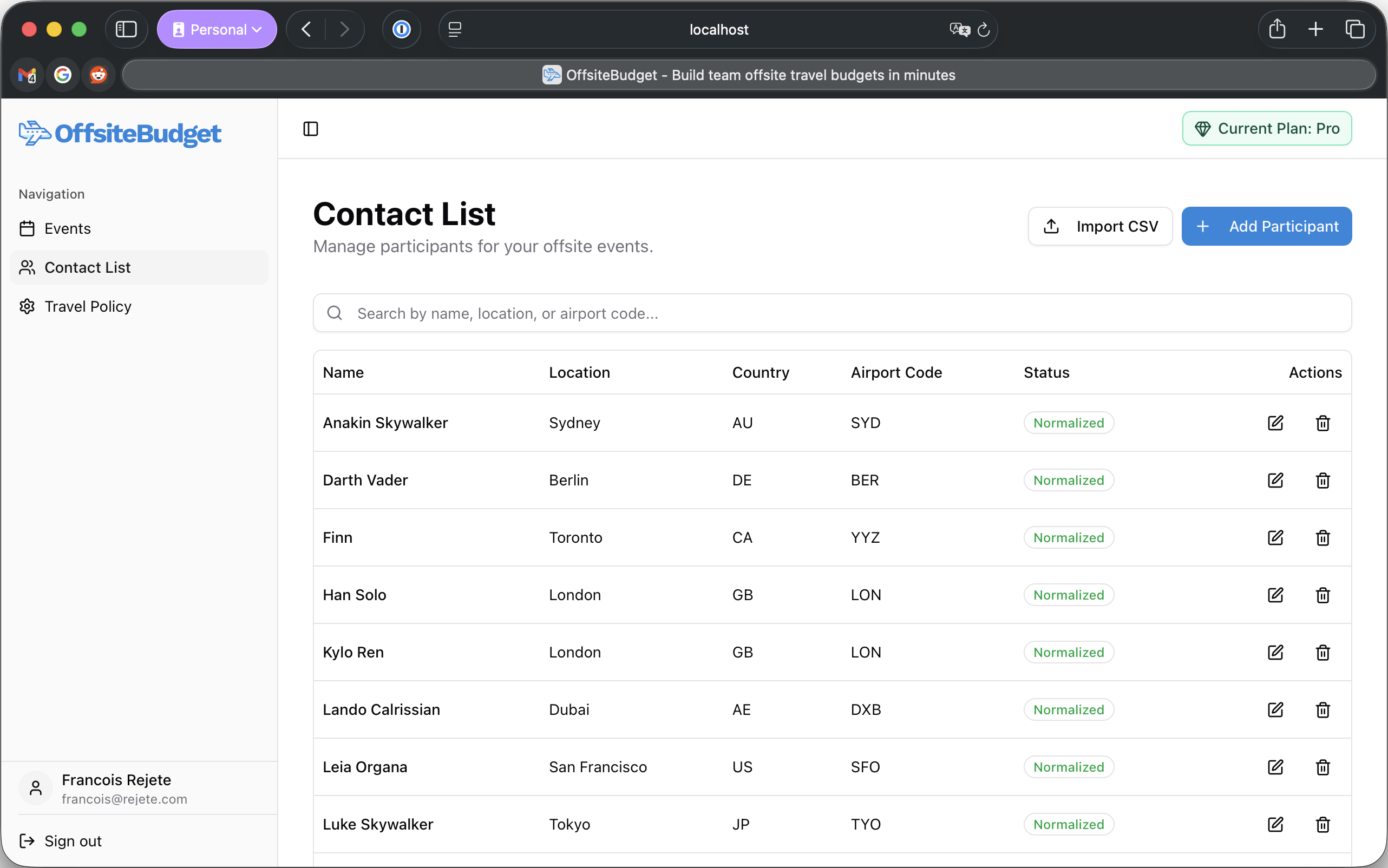Screenshot 4 of OffsiteBudget