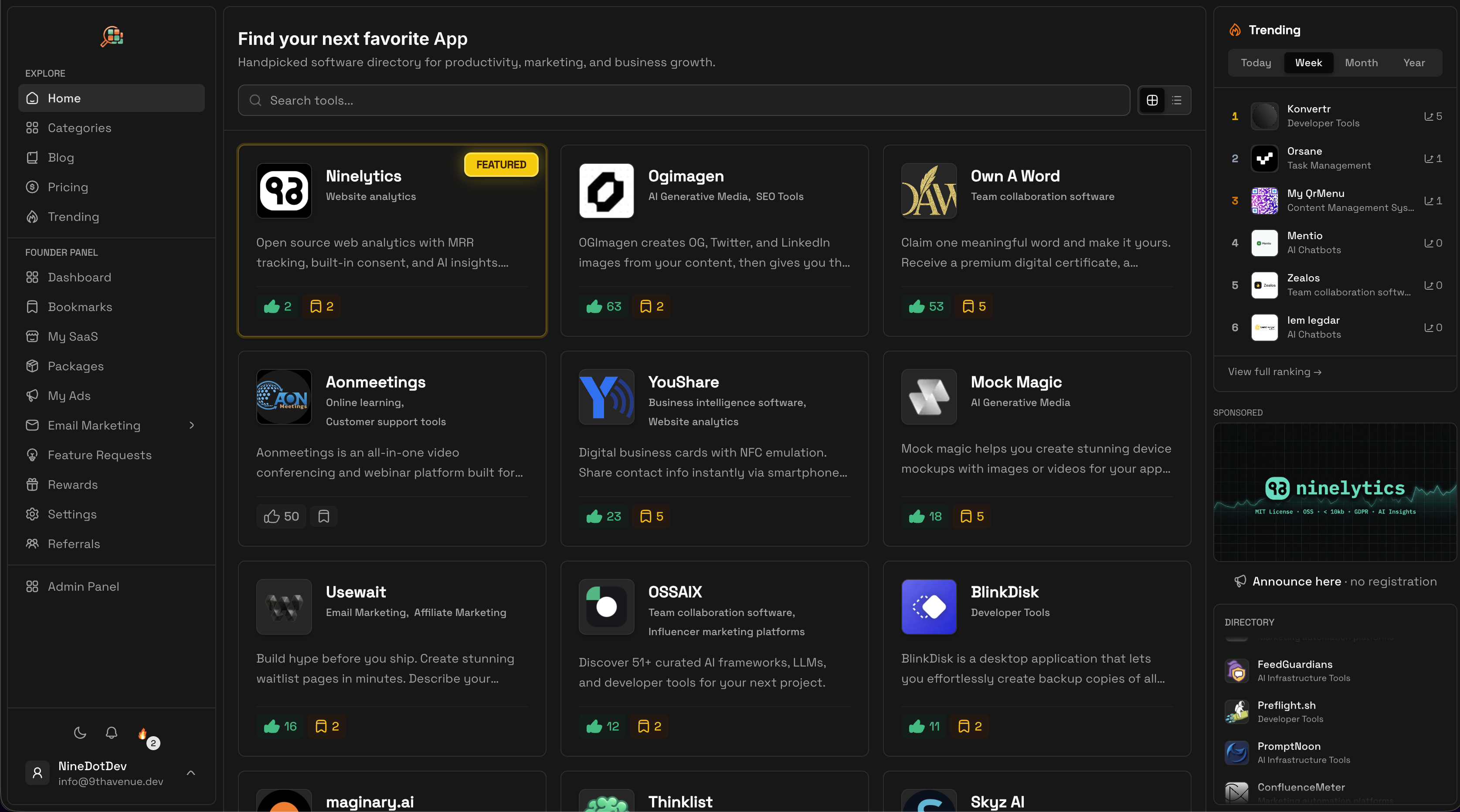 Screenshot 1 of Find A SaaS