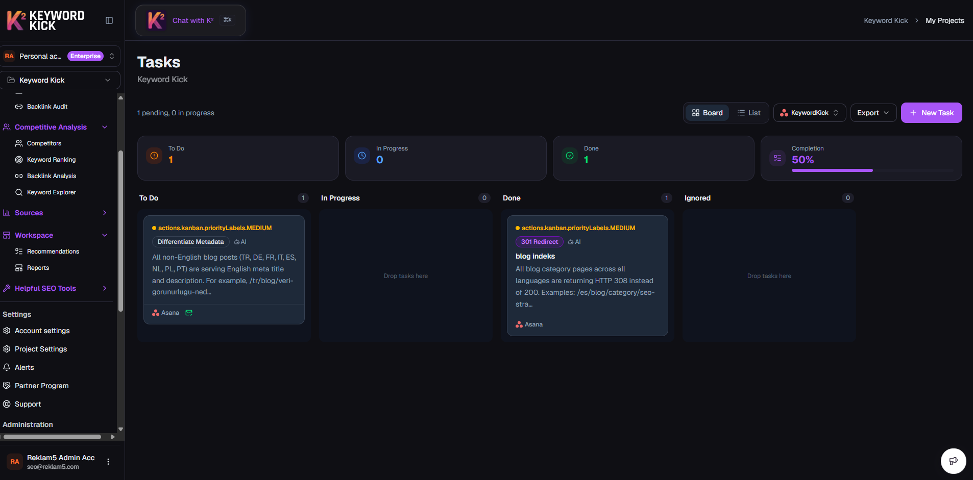 Screenshot 4 of KeywordKick