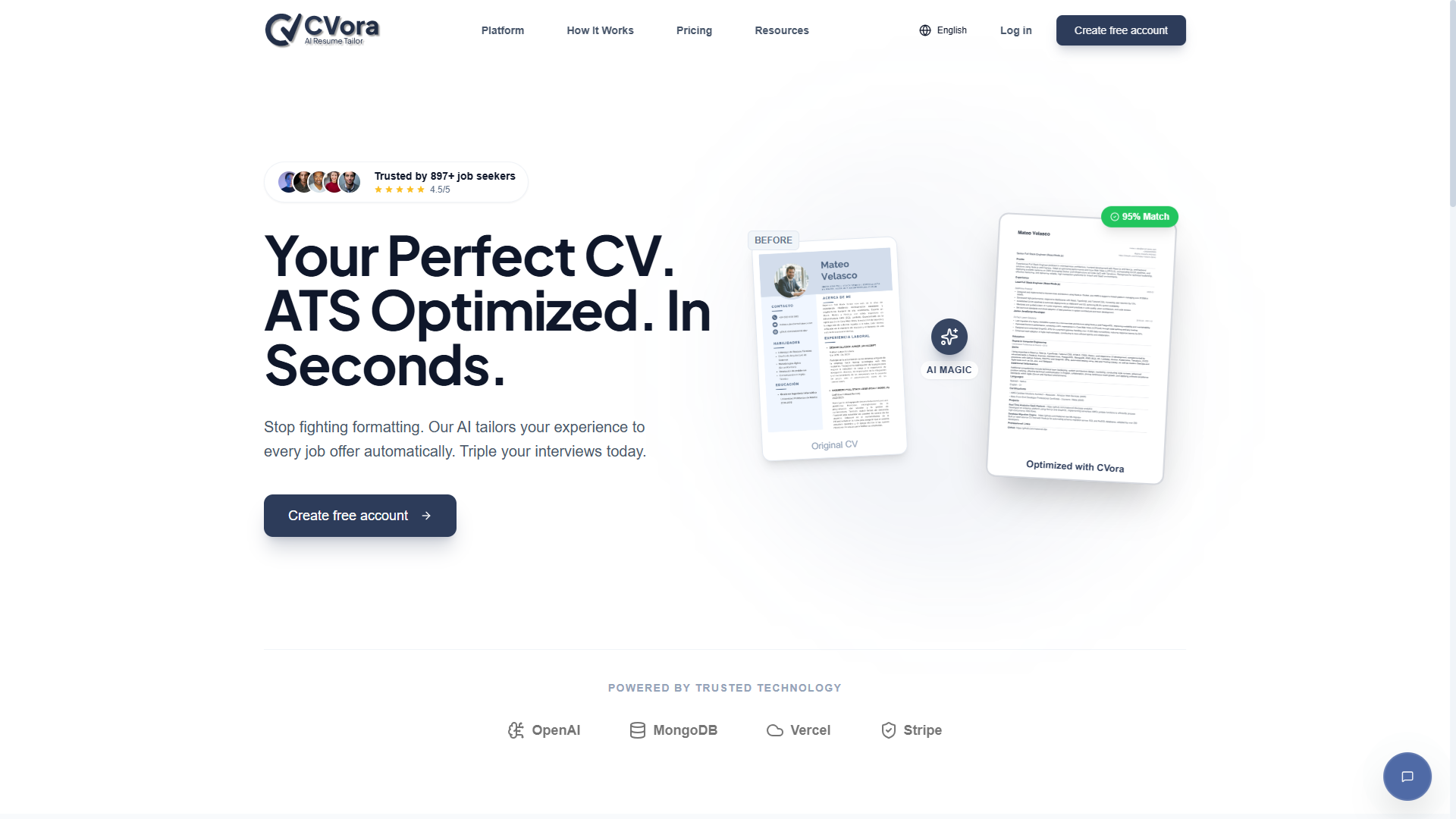 Screenshot 1 of CVora