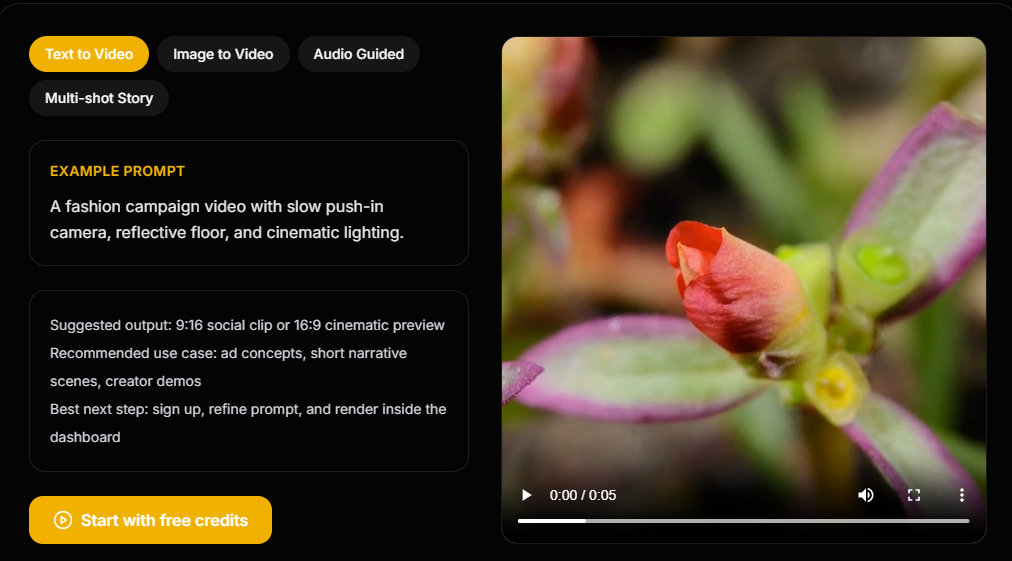 Screenshot 1 of Seedance 2.0 AI Video Generator