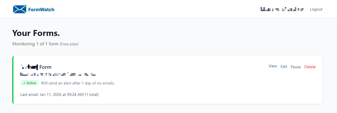 Screenshot 3 of FormWatch