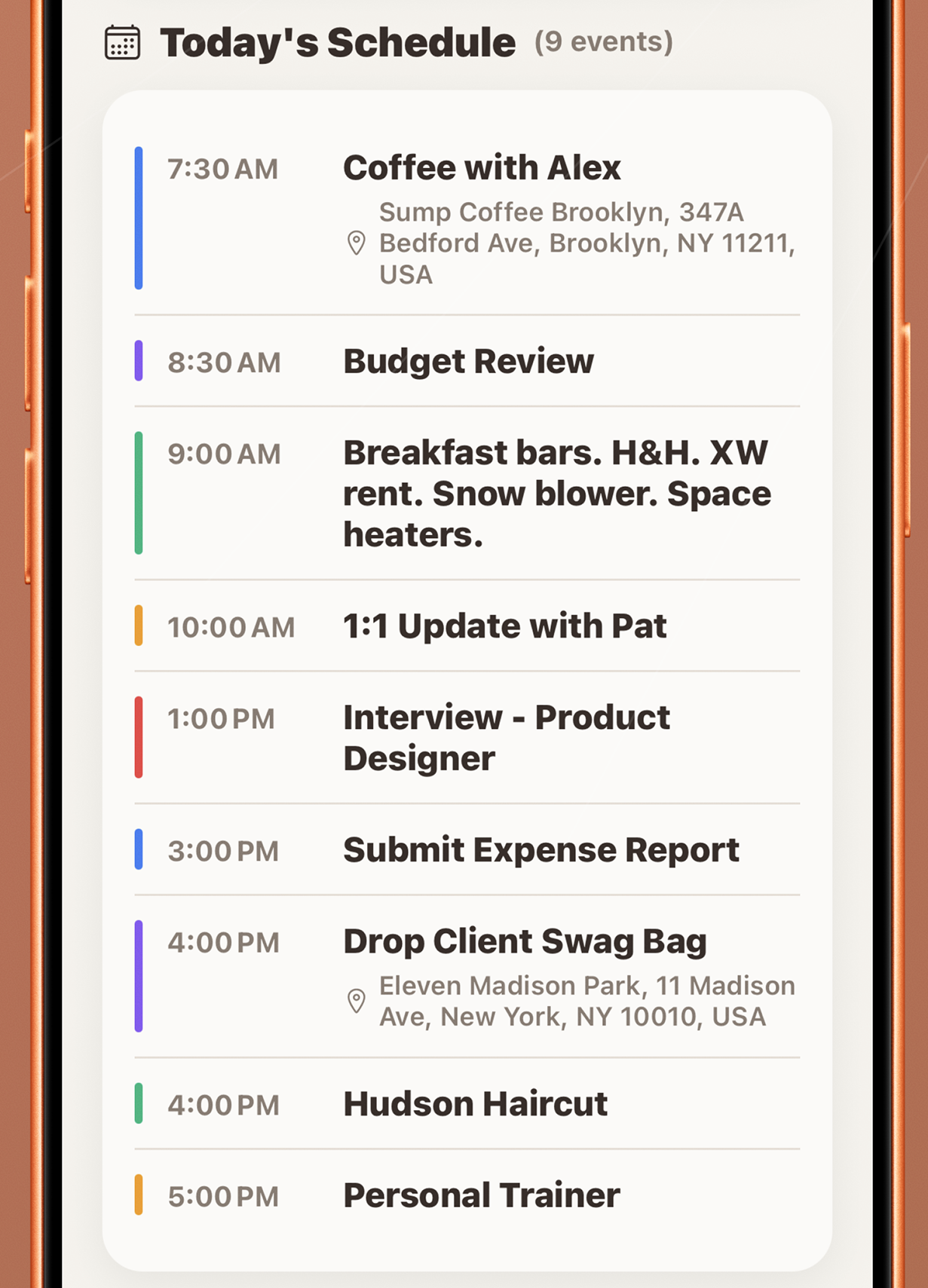 Screenshot 5 of At 'Em - personal daily briefing