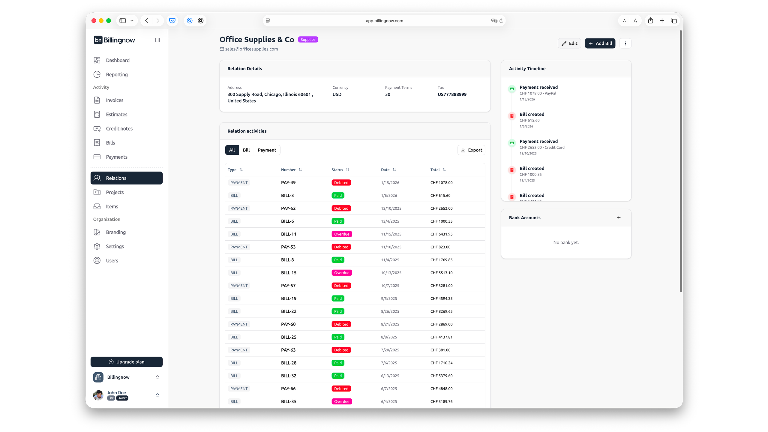 Screenshot 2 of Billing Now