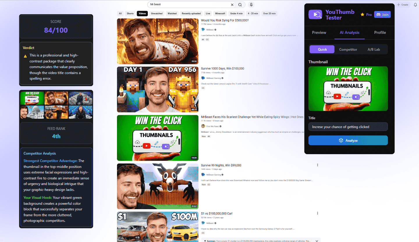 Screenshot 1 of YouThumb