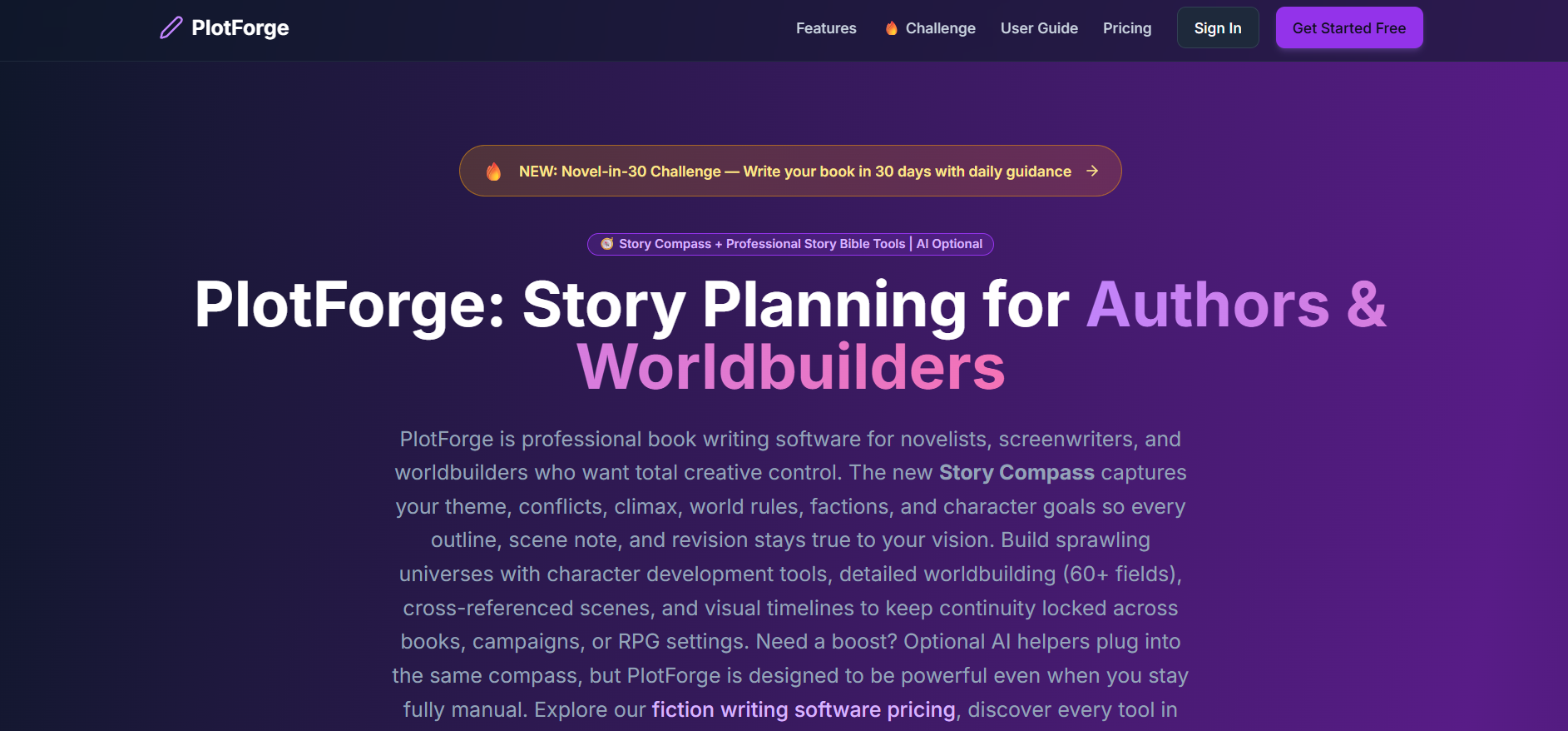 Screenshot 1 of PlotForge