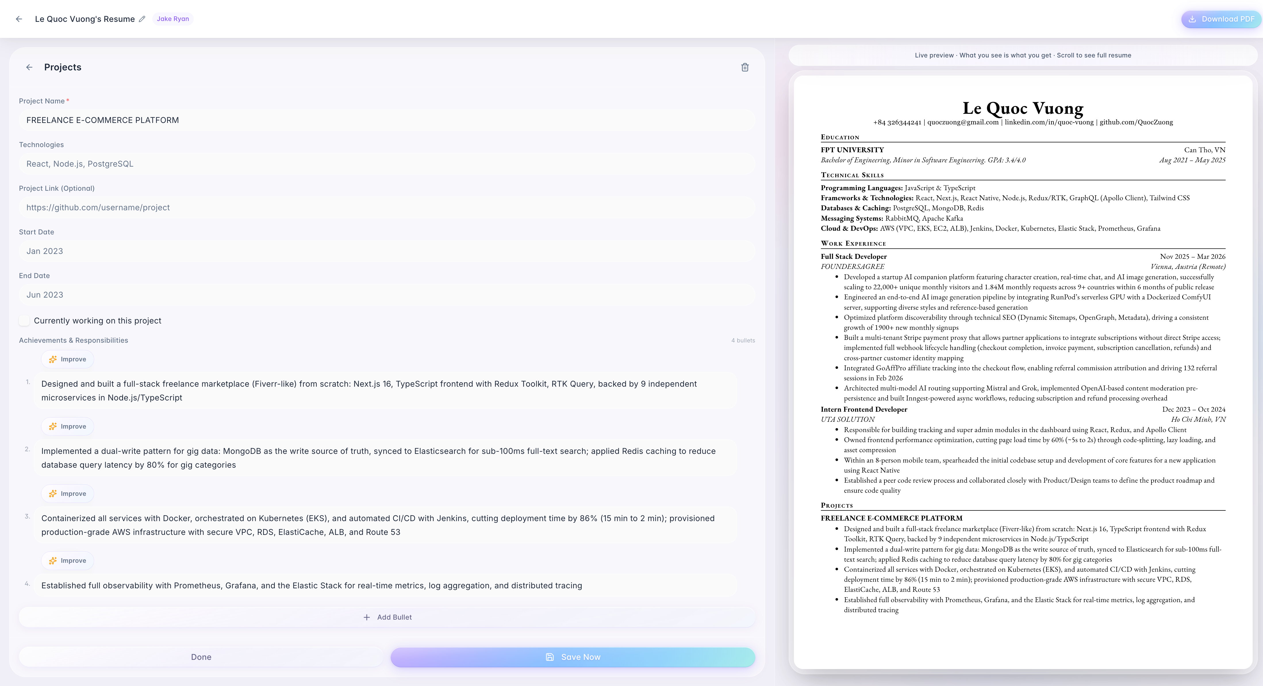 Screenshot 3 of Resumina