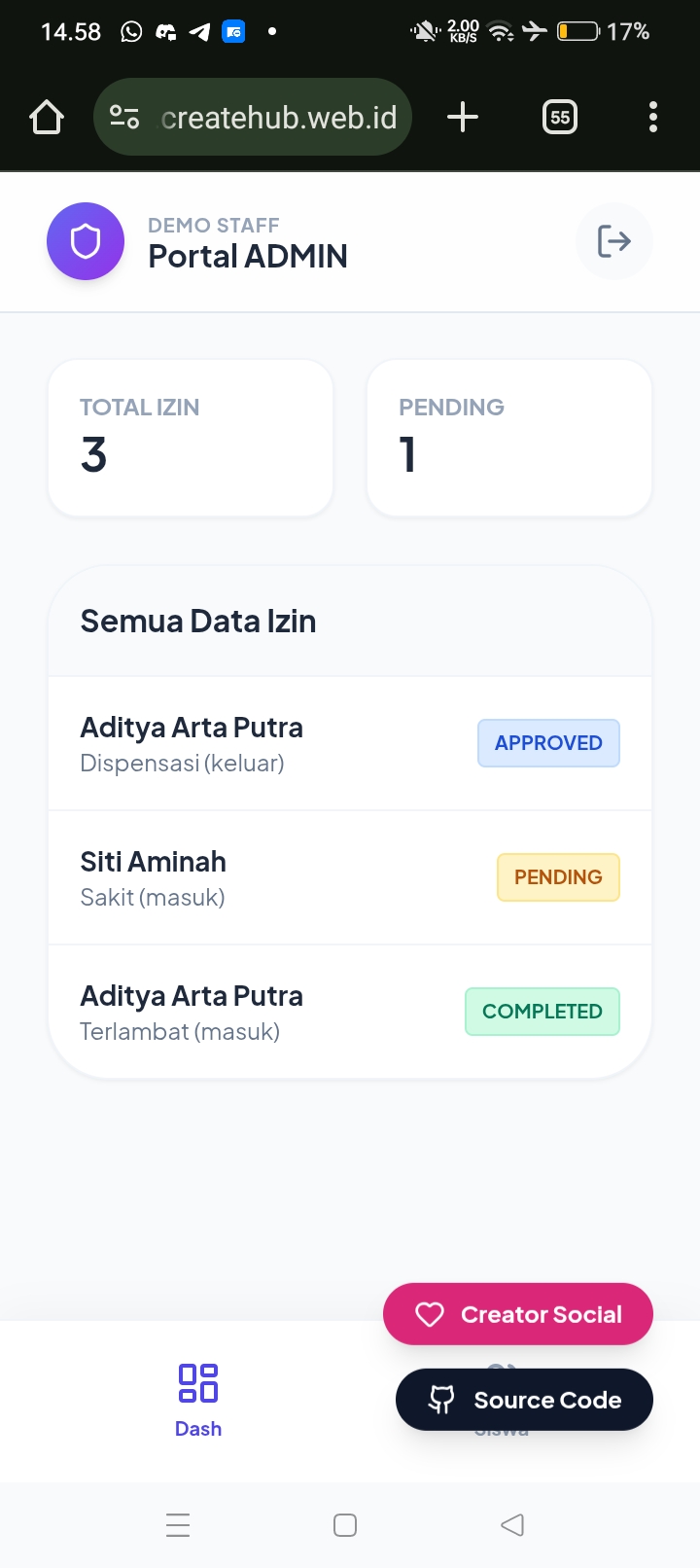 Screenshot 8 of E-Izin SMK Muhammadiyah Bandongan.