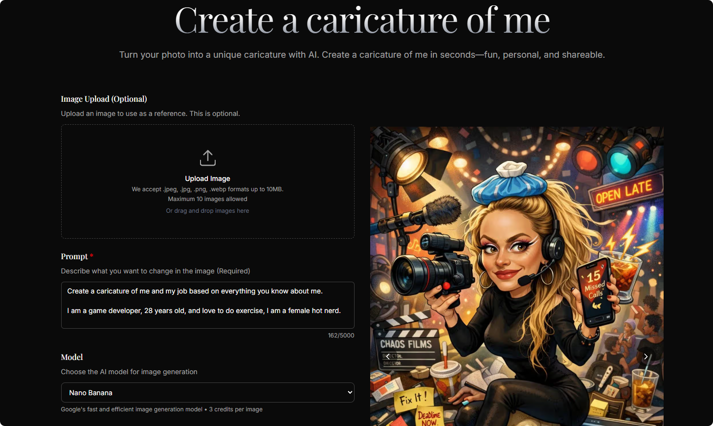 Screenshot 1 of Create a Caricature of Me